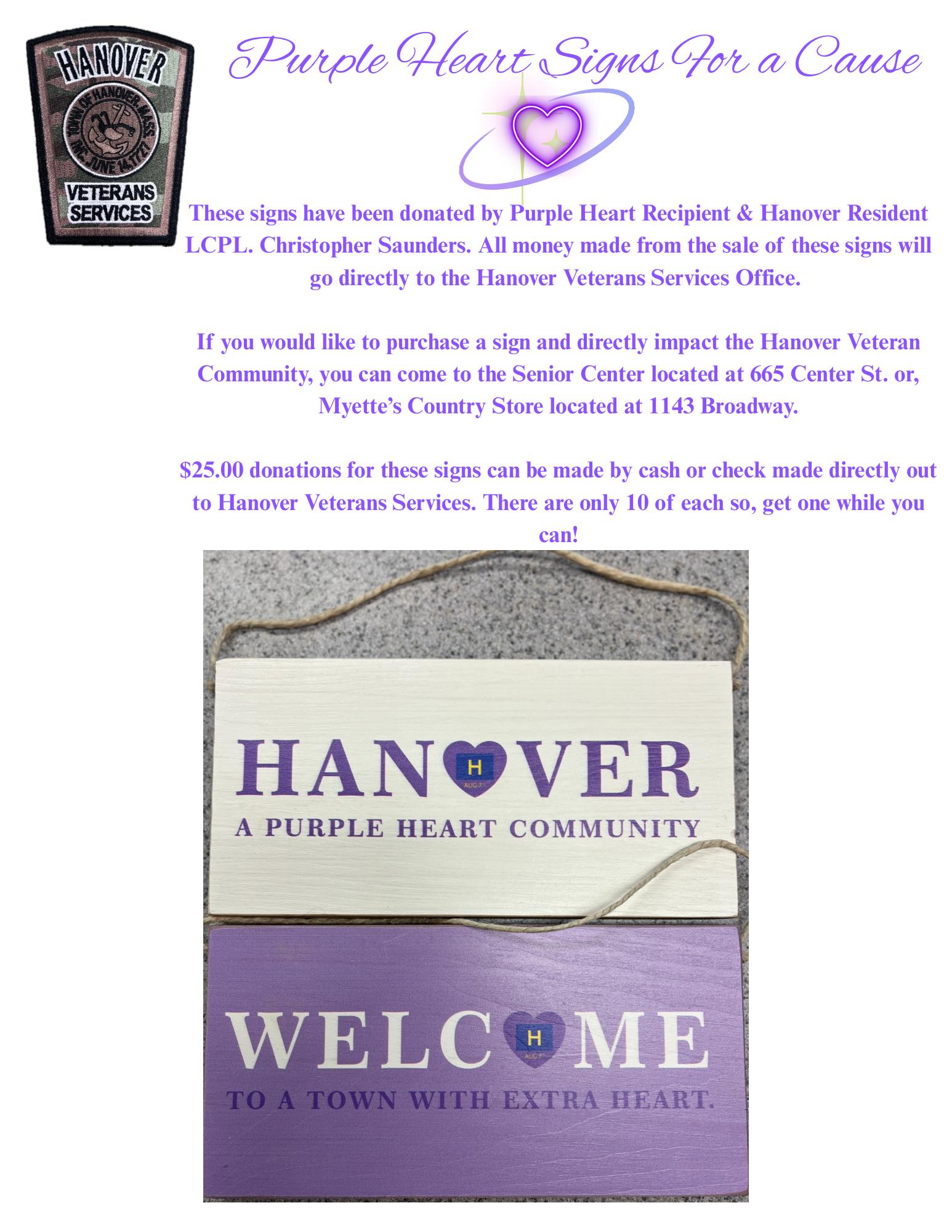 Continuing on my post from... - Hanover MA Veteran Services | Facebook