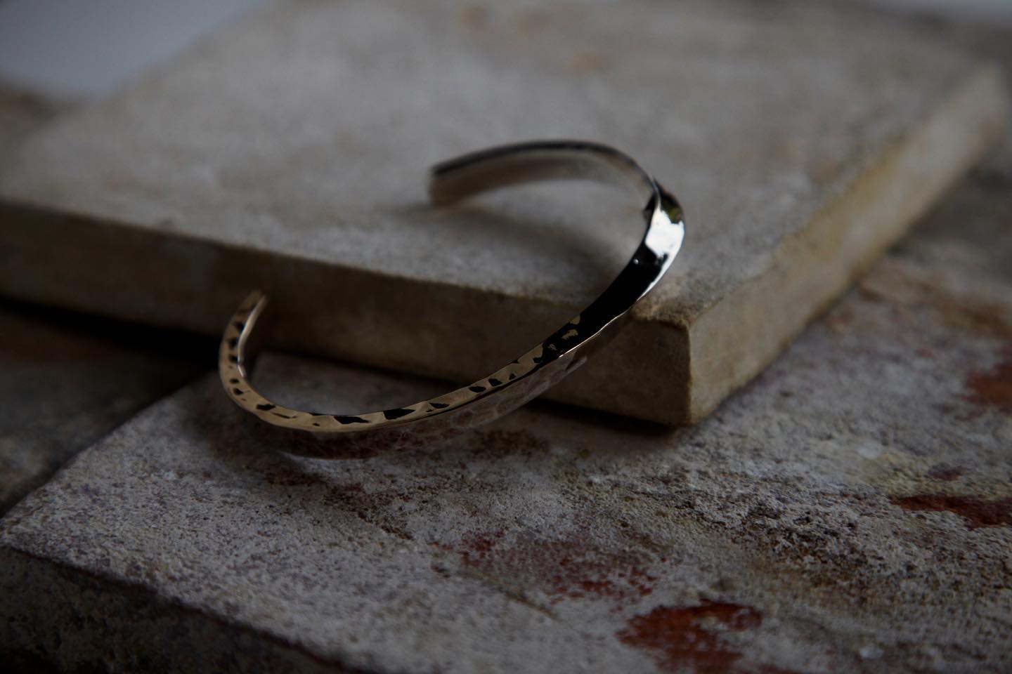 市松 ⁡ ・K14×silver bangle ⁡ ⁡ 14金とシルバー。異なる素材を熱して
