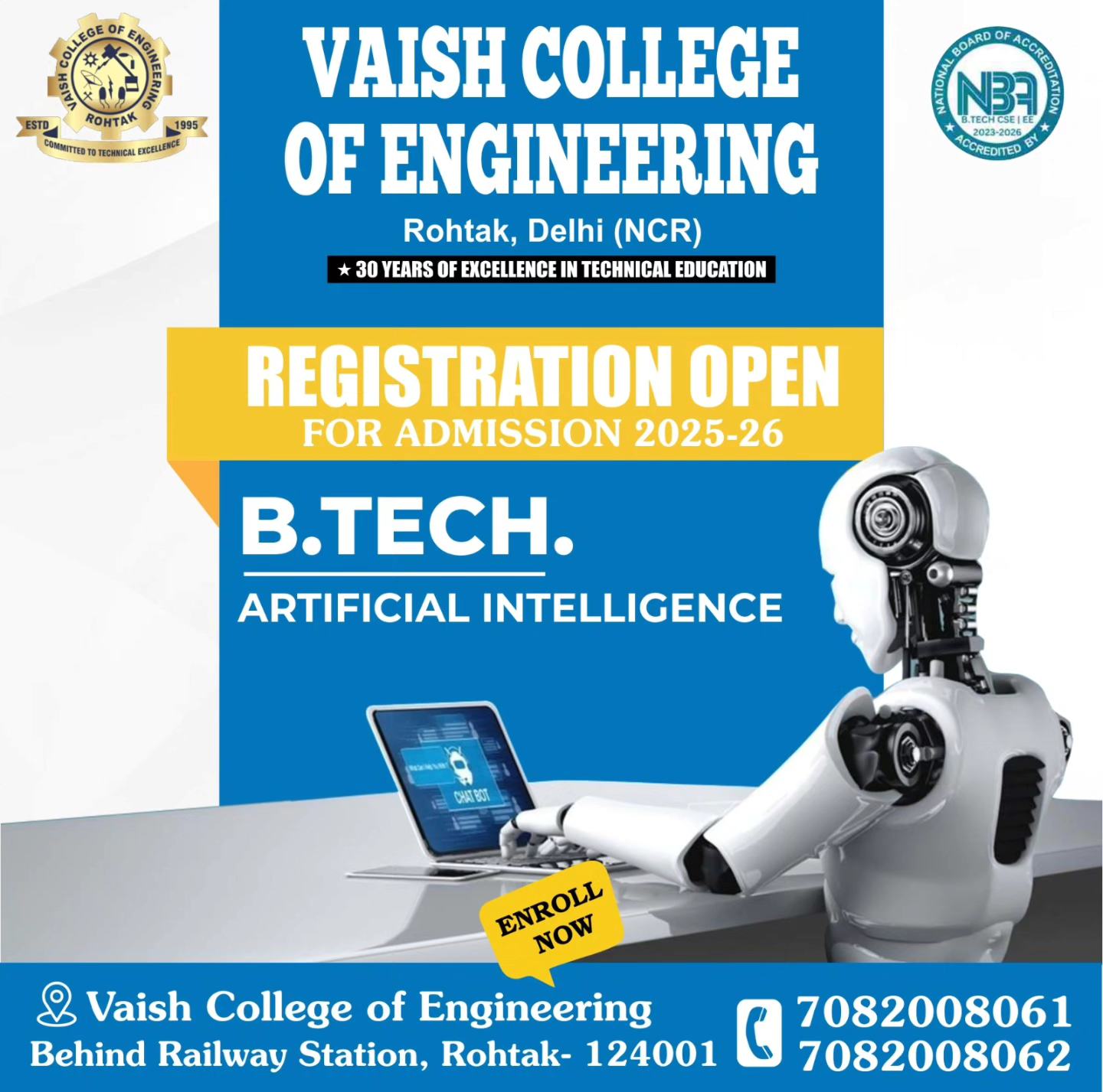 Vaish - VAISH COLLEGE OF ENGINEERING REGISTRATION OPEN FOR ADMISSION ...