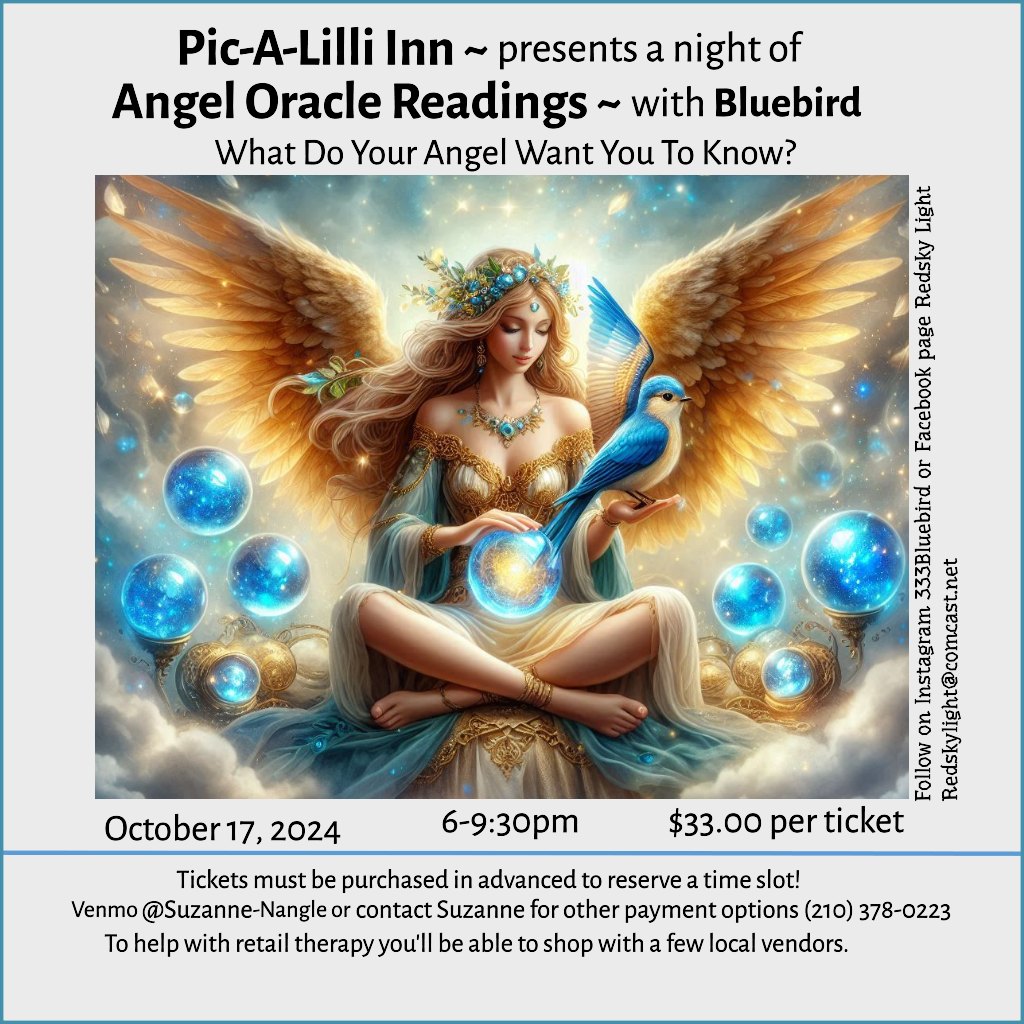 Pic-A-Lilli Inn & Redsky Light host an evening with Angel Oracle ...