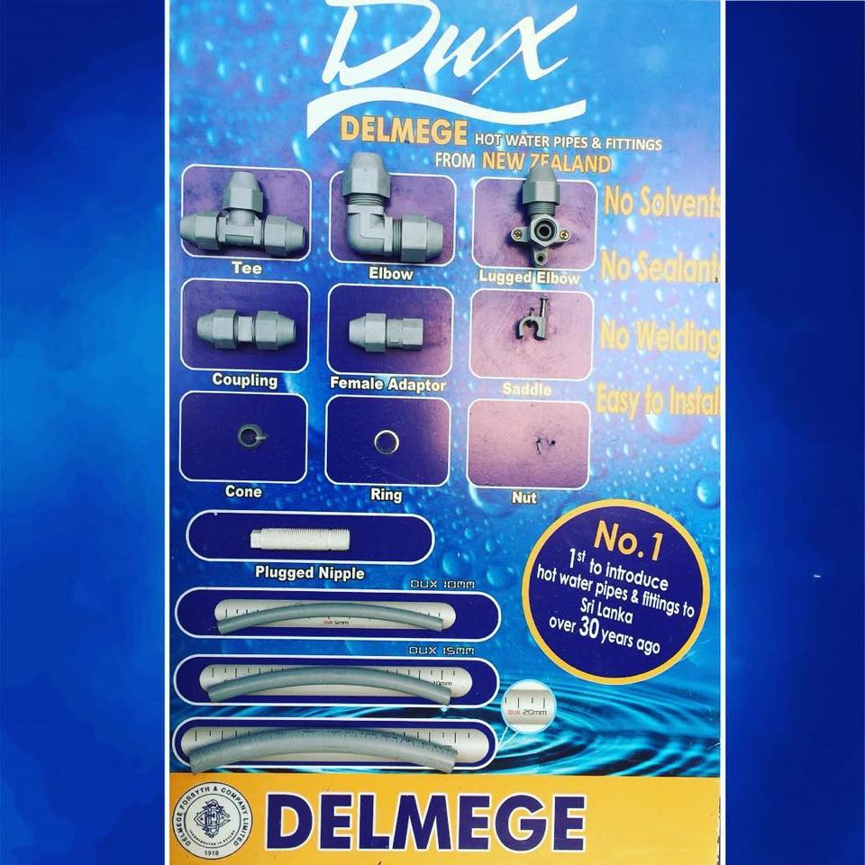 Raththanapitiya Electricals - DUX Hot Water fittings systems by DELMEGE Now  available at our shop Contact us on 0755-771800 / 0112-516493 #DUX #DELMEGE  #Hotwater #fittings | Facebook