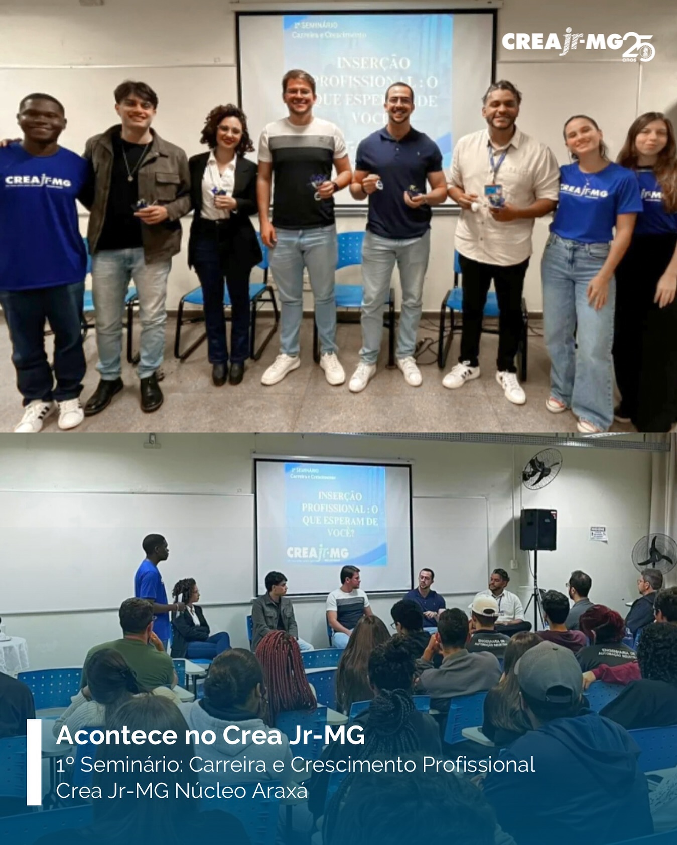 Crea - [Acontece no Crea Jr-MG] 1° Seminário: Carreira e Crescimento ...