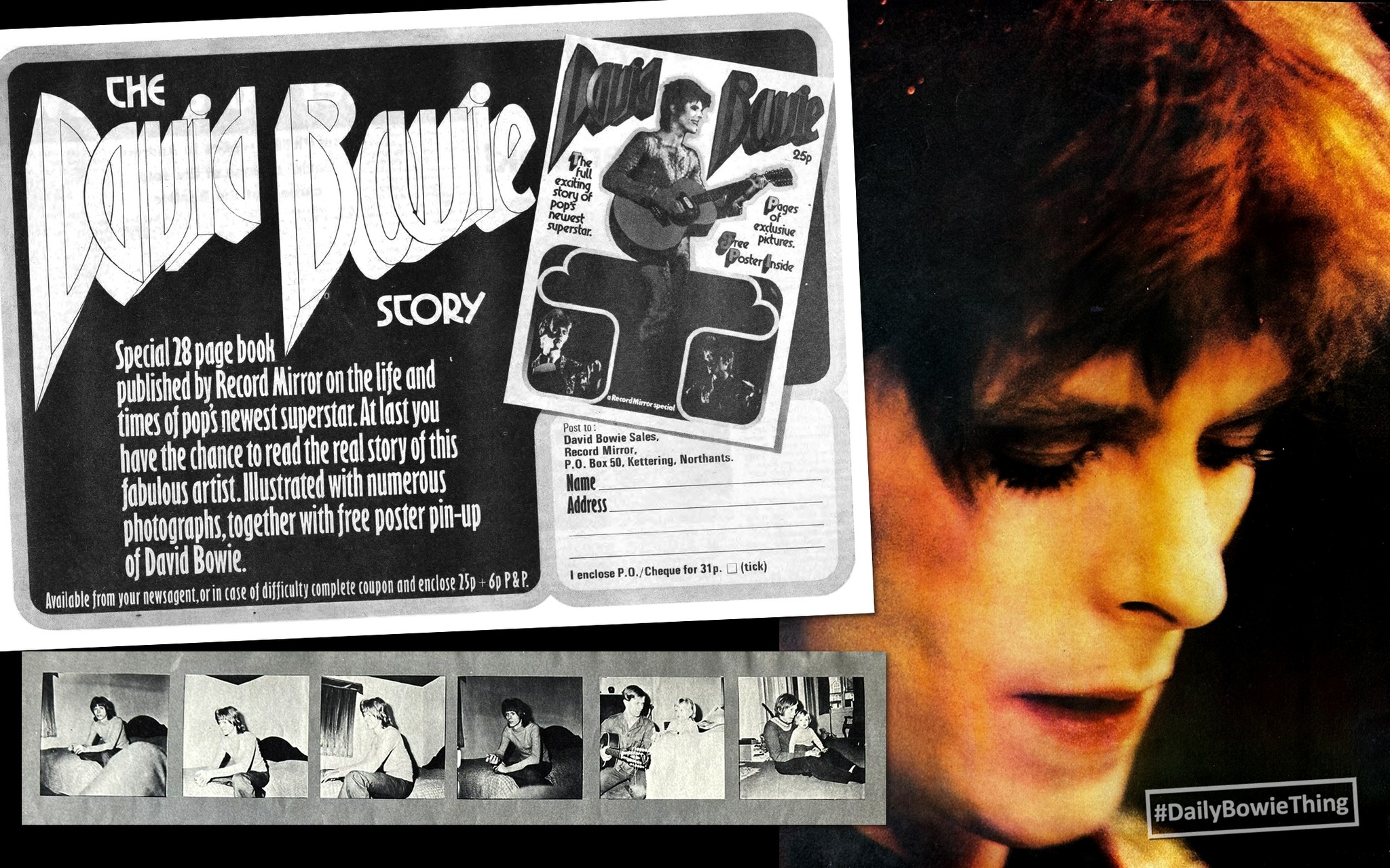 BOWIE THING – #213 - 1972 BOWIE RECORD MIRROR SPECIAL “Became the