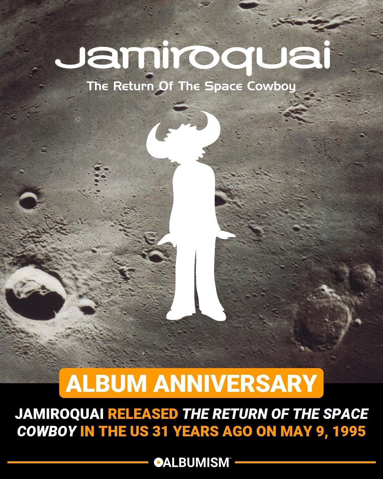Jamiroquai released 'The Return Of The Space Cowboy' 31 years ago