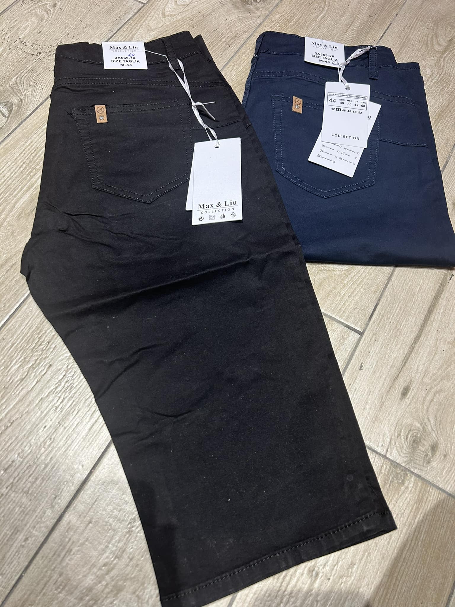 Jeans Max & Liu Taille 46 (XL) – Coupe Straight, Bleu Classique – Occasion En Très Bon état