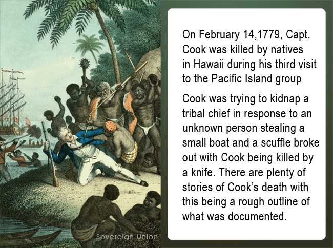 Sovereign Union - THE DEATH OF CAPTAIN COOK ~ 246 YEARS... | Facebook