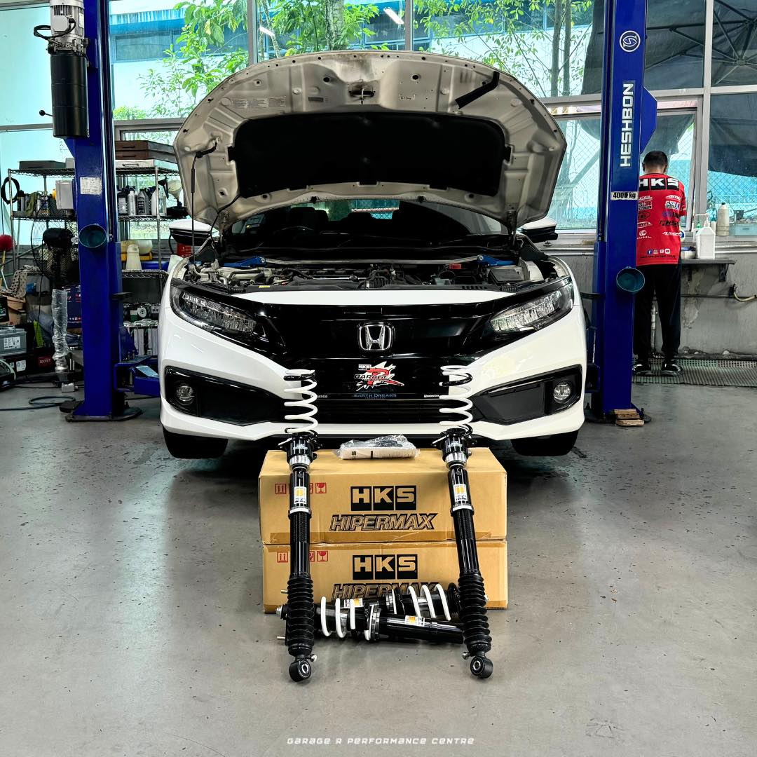 HKS Hipermax coilovers for Honda Civic FC