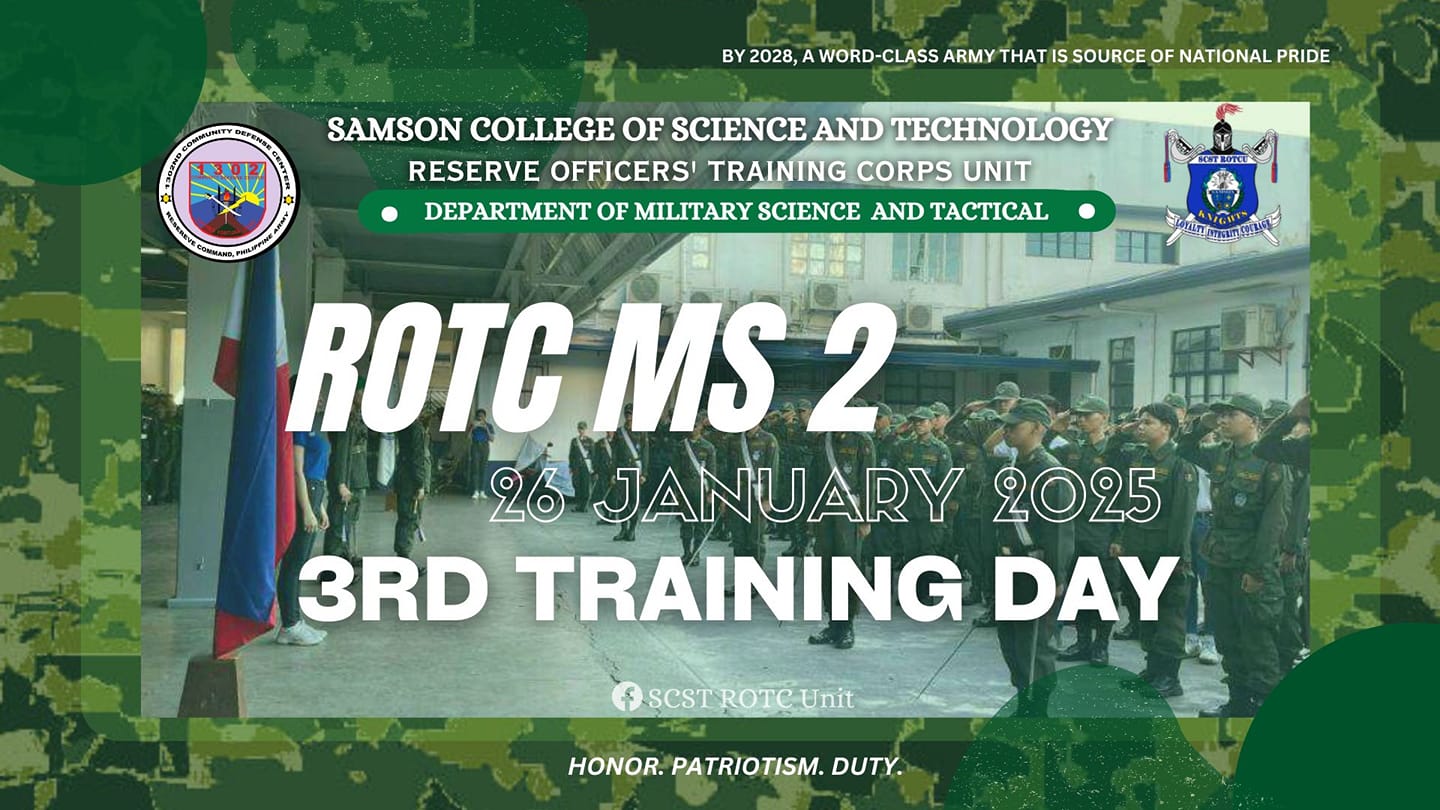 SCST - ‼️A N N O U N C E M E N T‼️ WHO: ALL BASIC CADET (S.Y. 2024-2025 ...