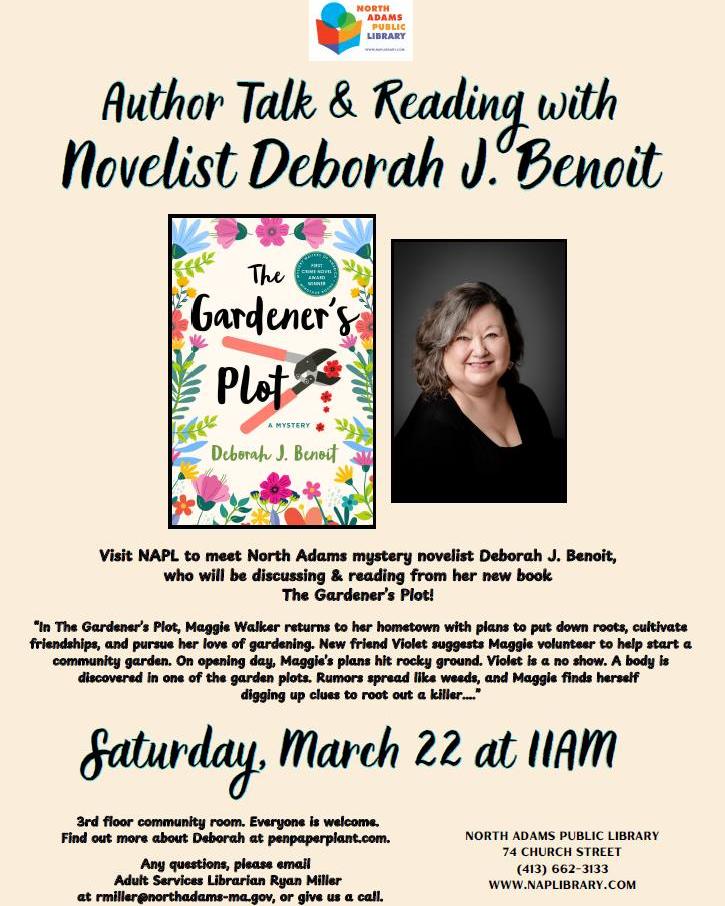 The Mohawk - The Gardener’s Plot! Mystery Novelist Deborah J. Benoit on ...