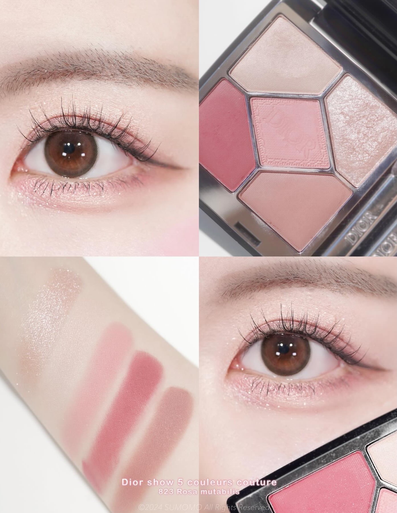 Dior show 5 couleurs couture 823 Rosa mutabilis eyeshadow