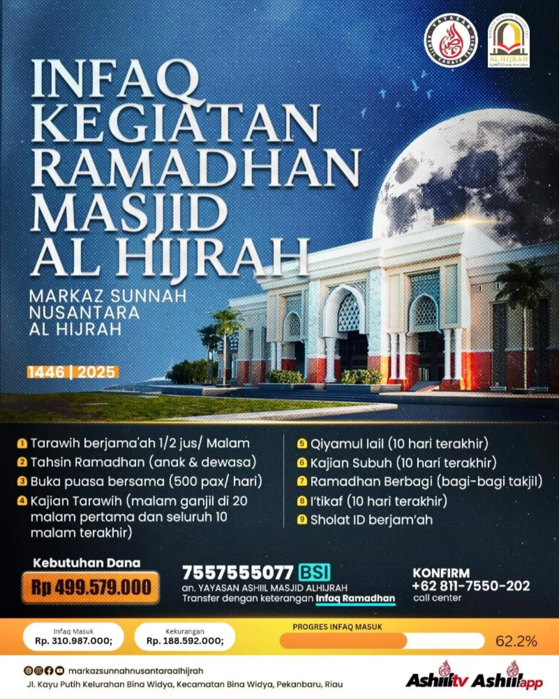 Masjid - INFAQ KEGIATAN RAMADHAN 1446 H MASJID AL HIJRAH Ikhwani wa ...