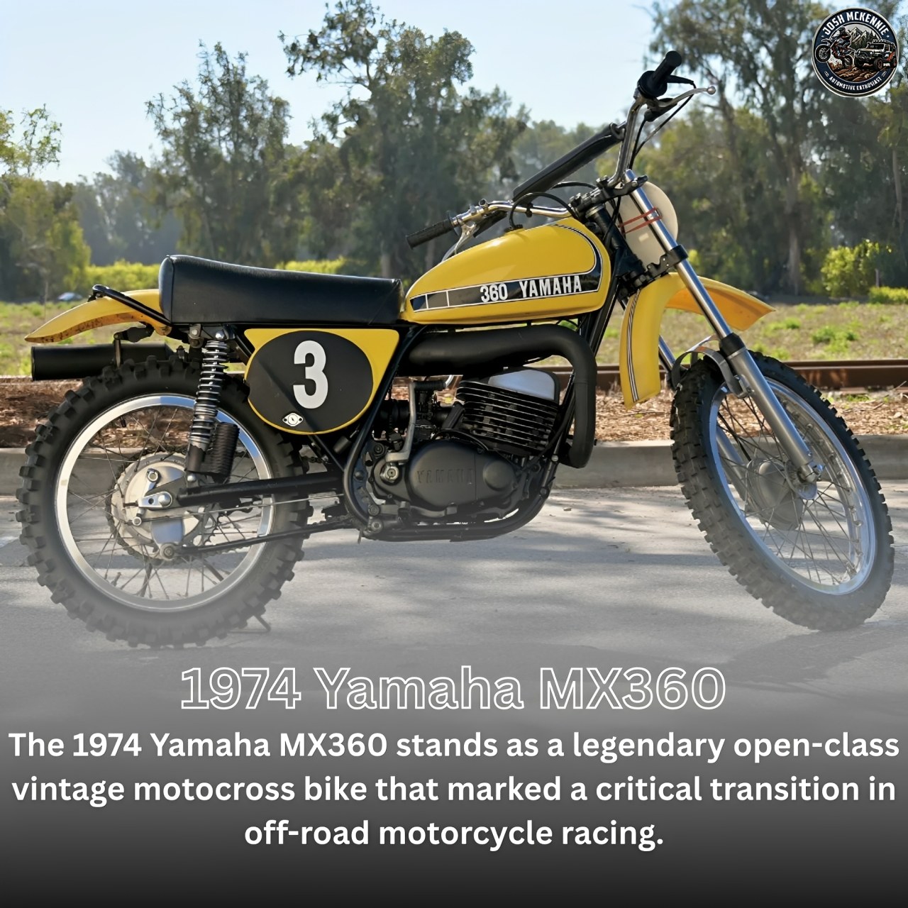Best vintage bike: 1974 Yamaha YZ360