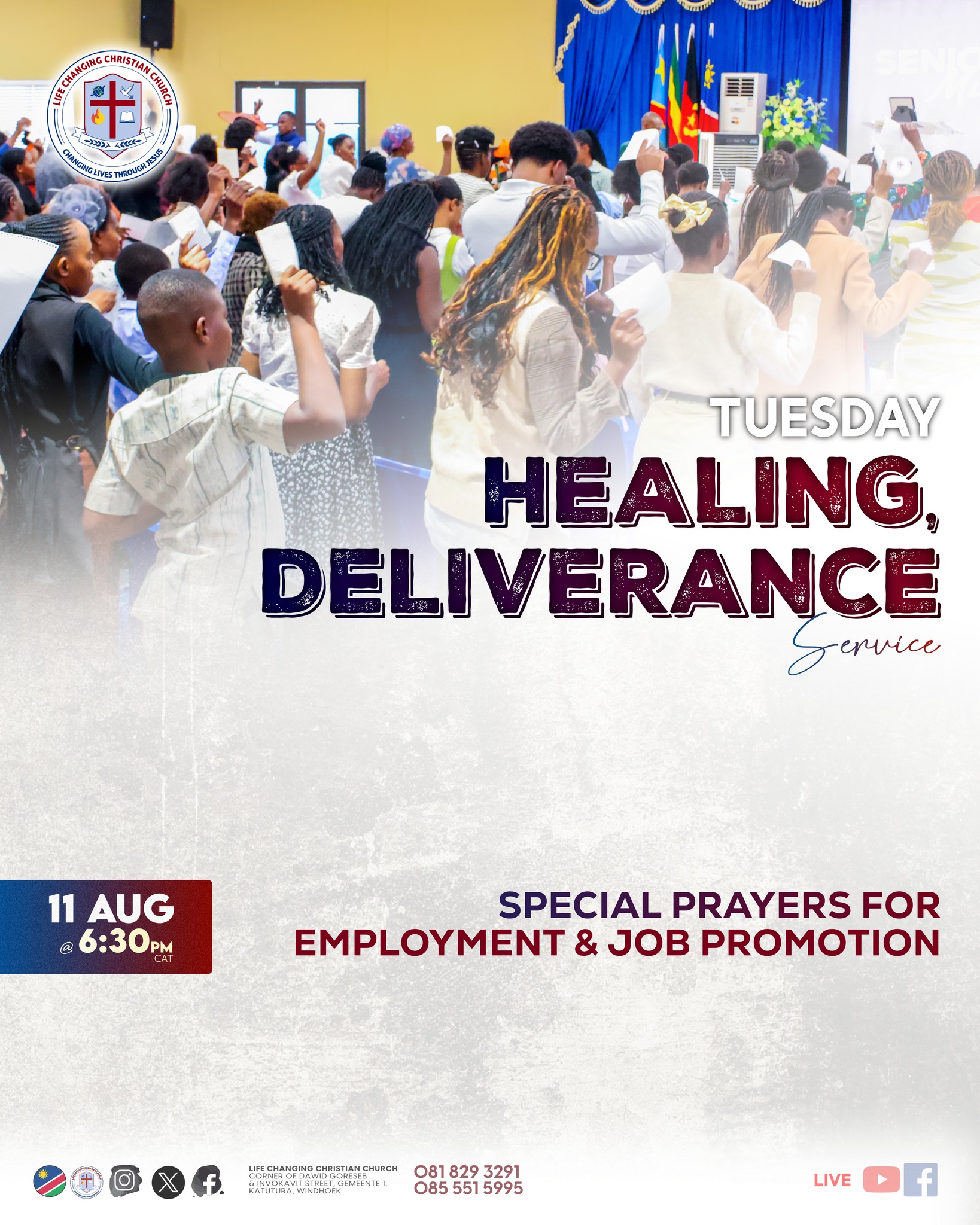 Join us for our Healing & Deliverance Service and Special Prayers