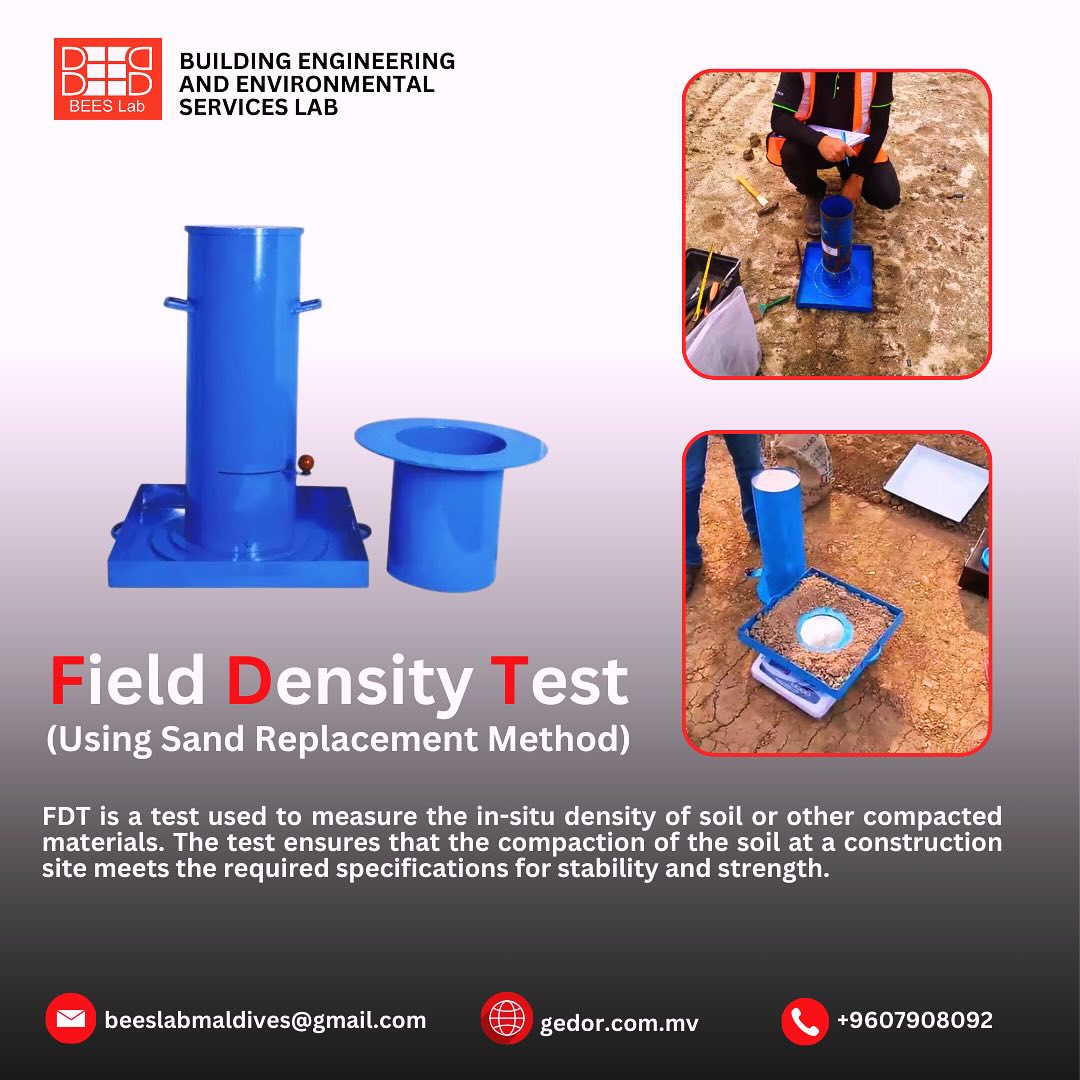 📢 Field Density Test (FDT) - Using Sand Replacement Method 🏗️ At BEES ...