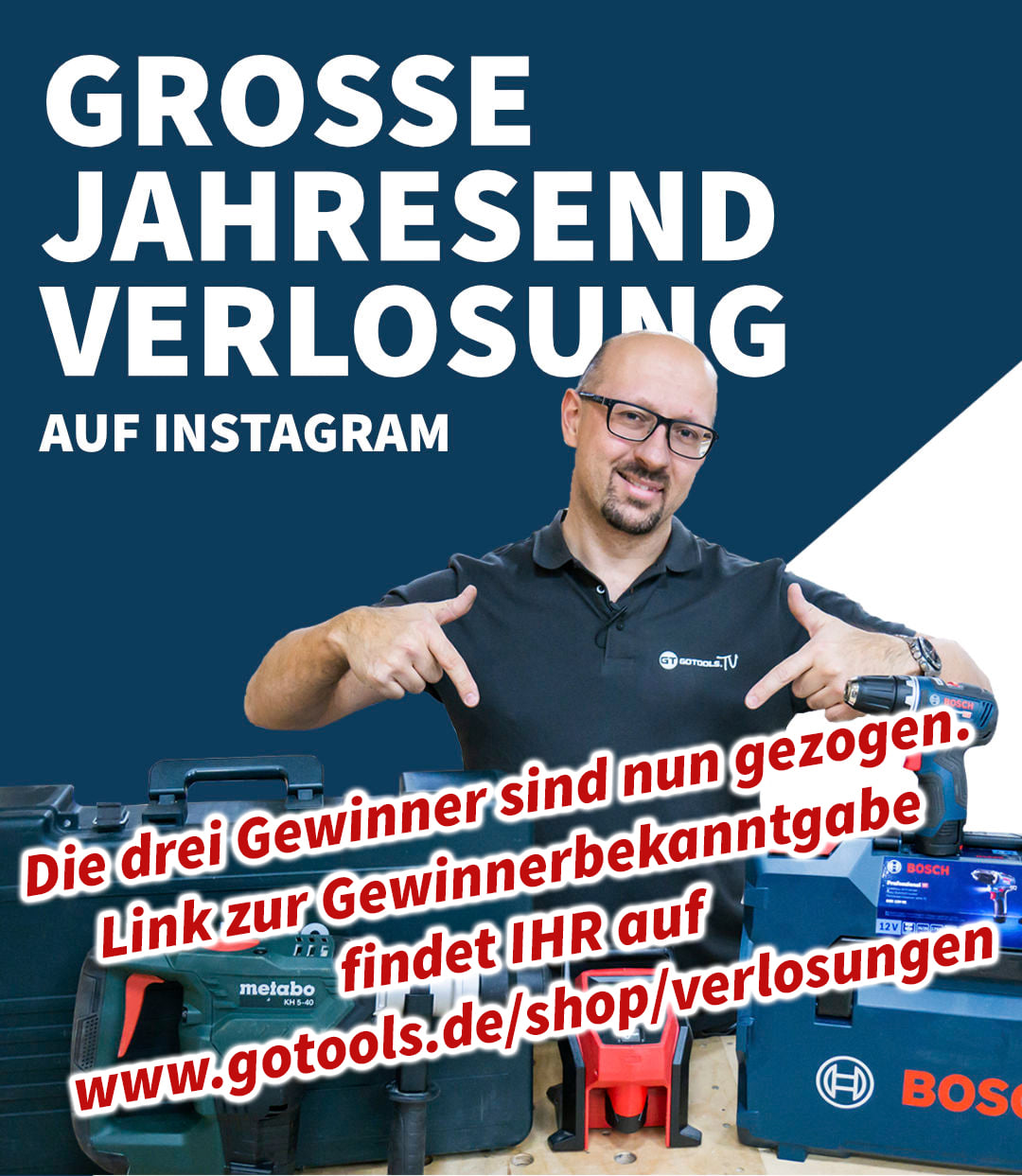 GOTOOLS.de - 🔥 DIE DREI GEWINNER aus unserer Verlosung auf...