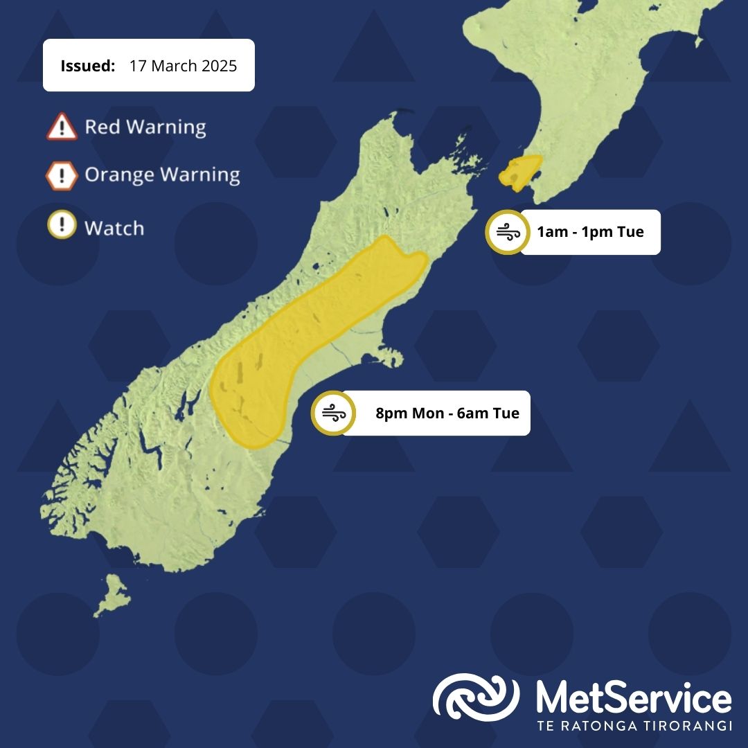 Severe Weather Update 💨 The... - MetService New Zealand | Facebook