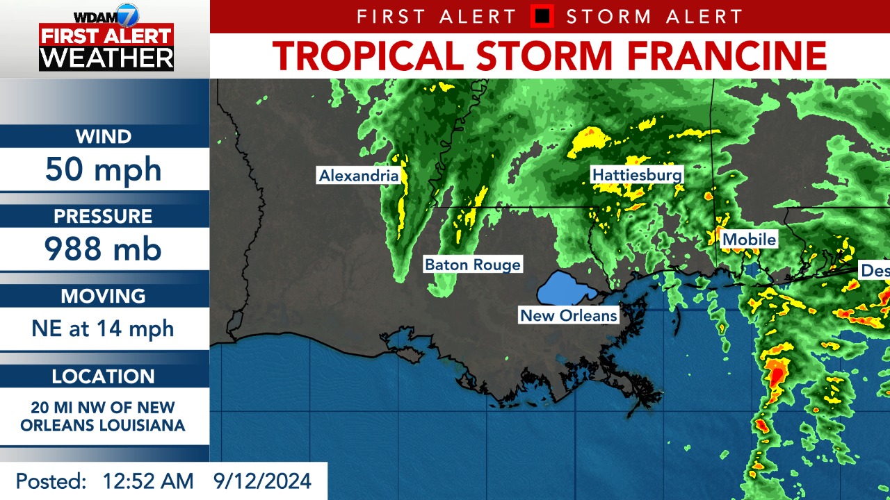 Patrick - Here is the latest on FRANCINE from the National Hurricane ...