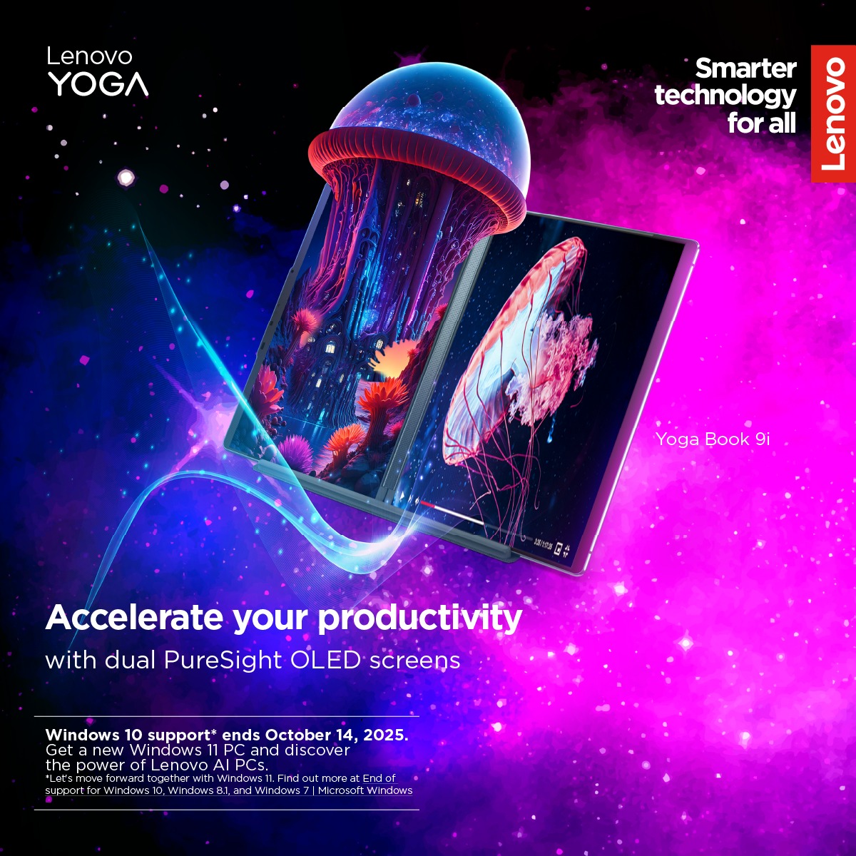 Lenovo - Take a step into the future with the bold Yoga Book 9i. With ...