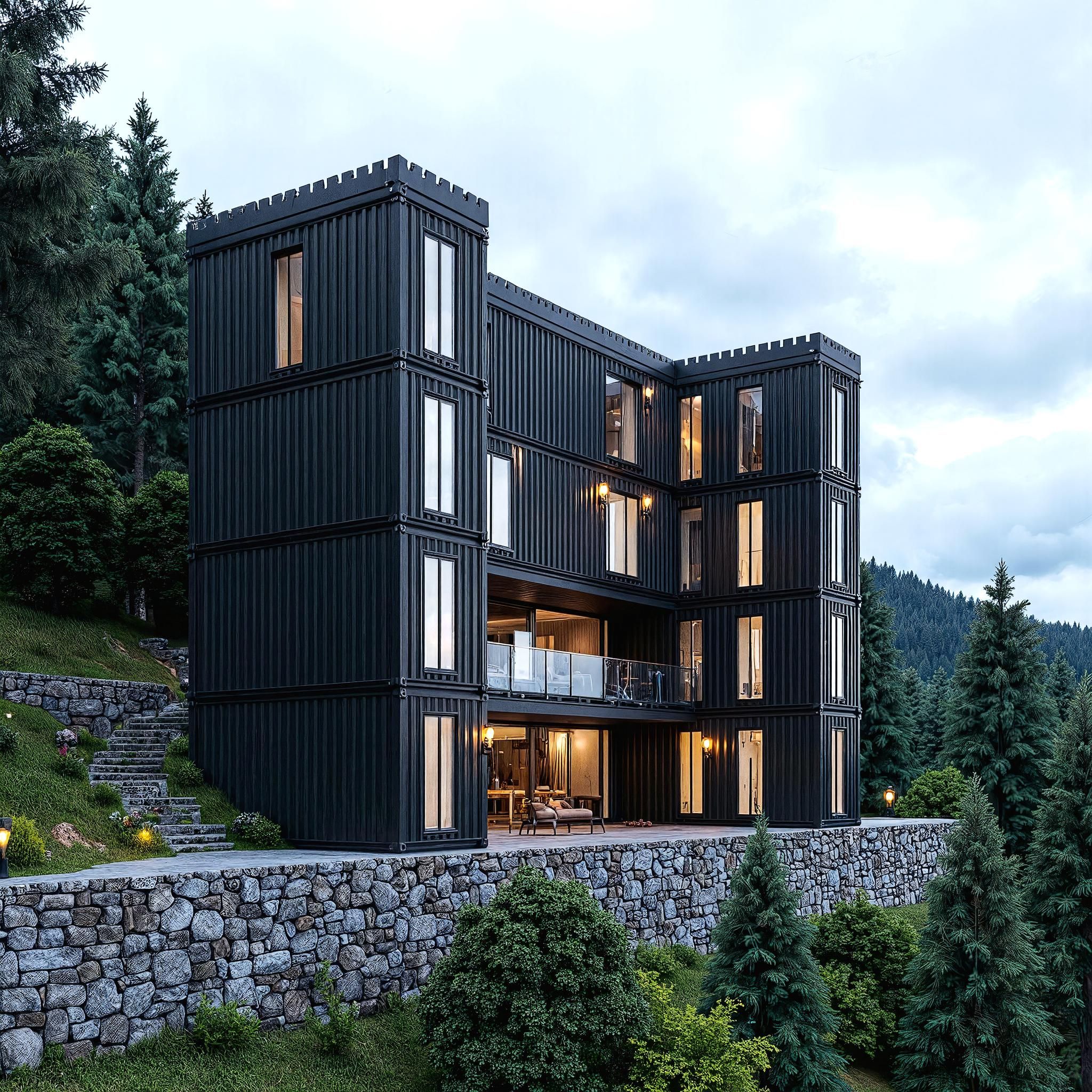 Shipping - Check out this epic container house design! Perfect for ...