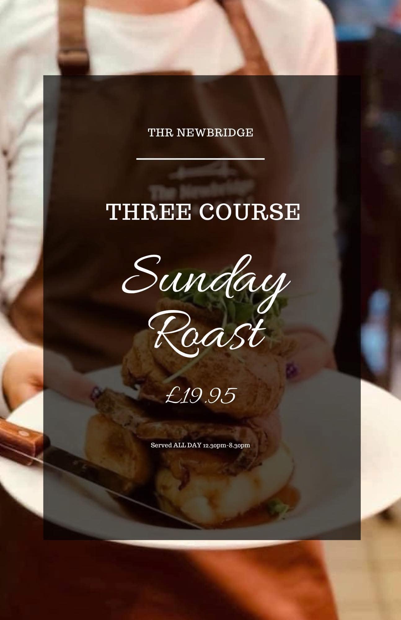 The Newbridge - Our Sunday Roast Dinner Menu is Back 🍽️... | Facebook