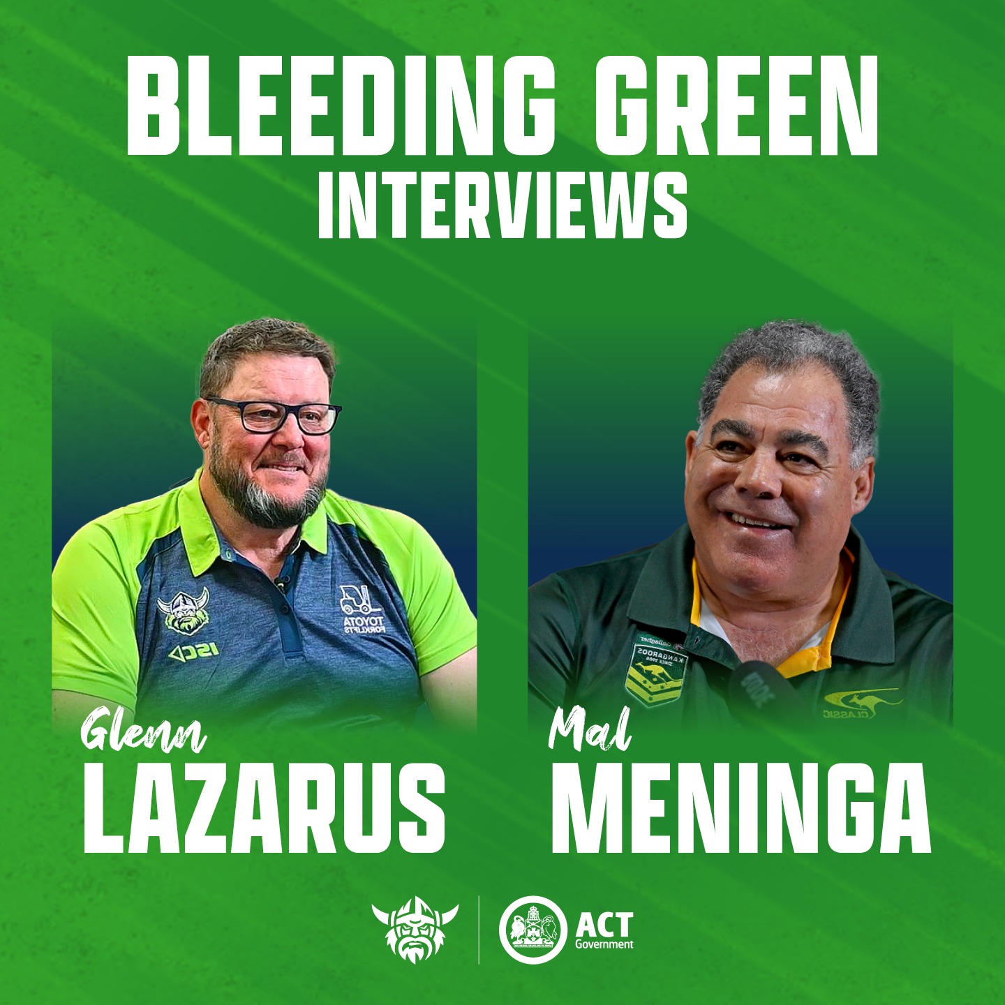 Our Bleeding Green interview series is... - Canberra Raiders | Facebook