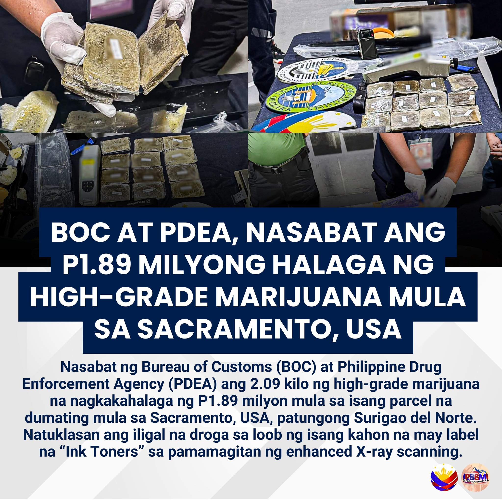 PBBM - Nasabat ng Bureau of Customs (BOC) at Philippine Drug ...