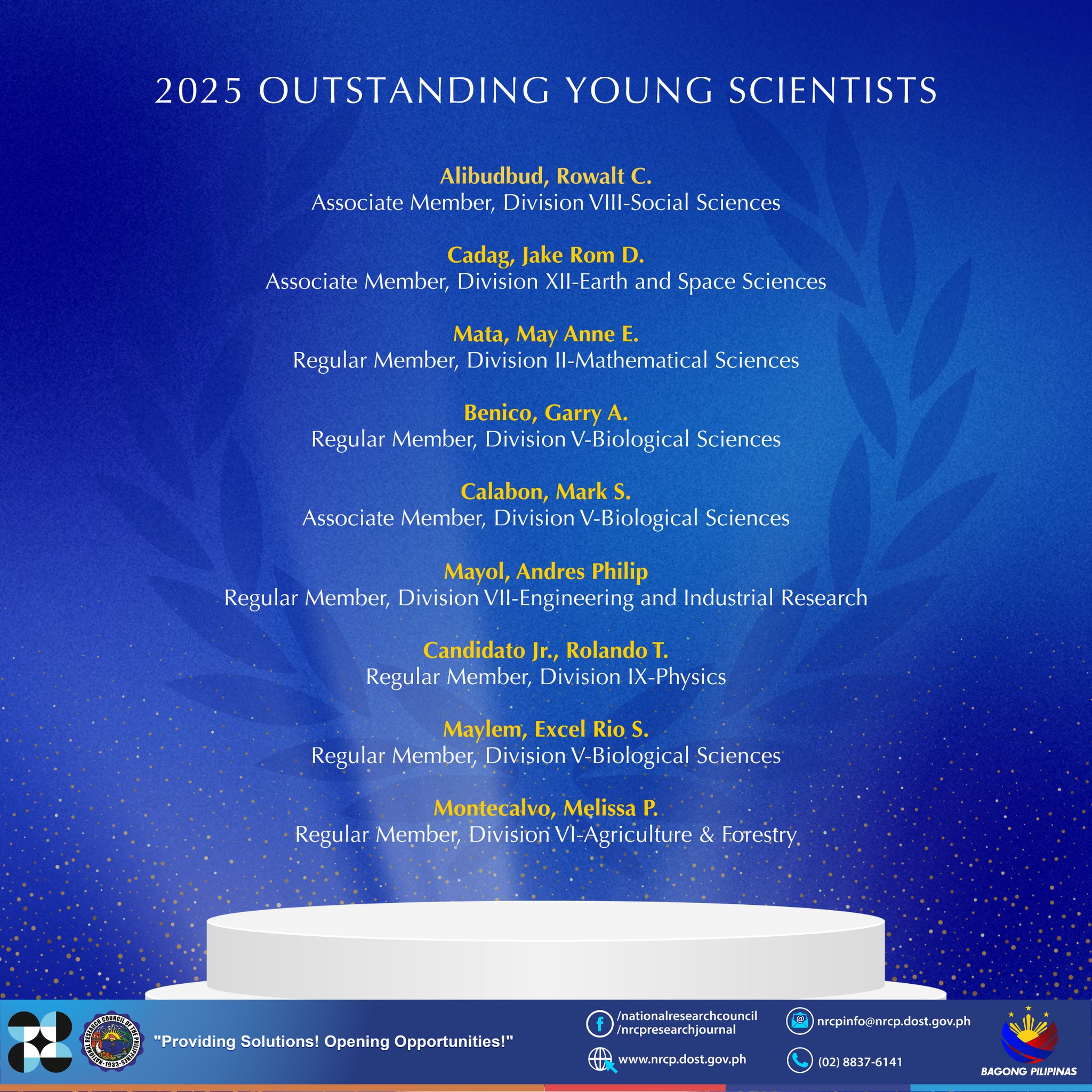 DOST National Research Council of the Philippines - NRCP mourns the ...