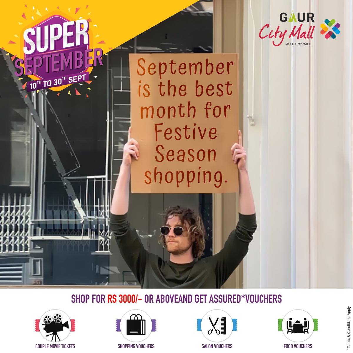 Gaur City Mall - Make your festive shopping rewarding...