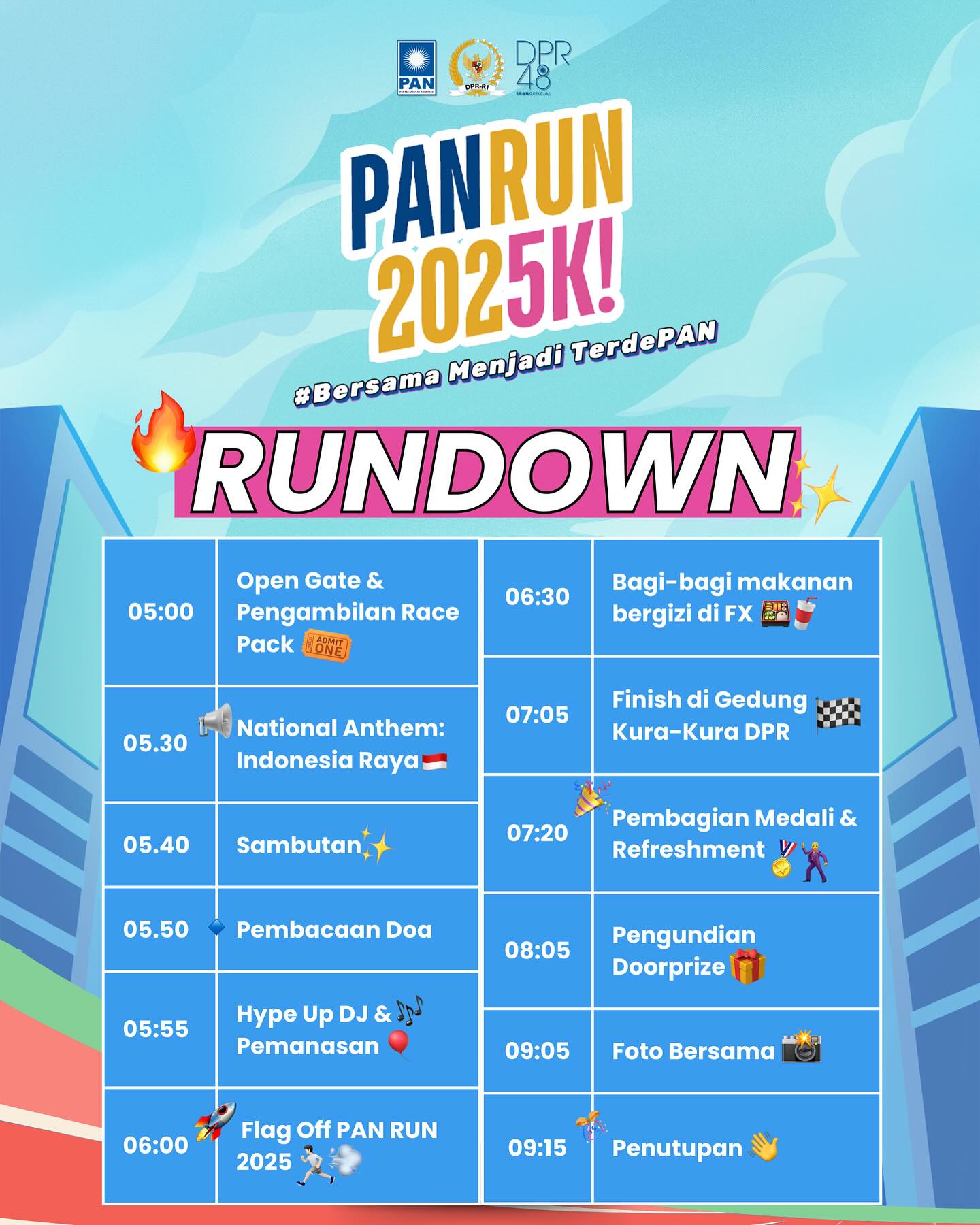 Fraksi PAN - said: 🏃‍♂️ PAN RUN 2025K: Tata Cara... | Facebook