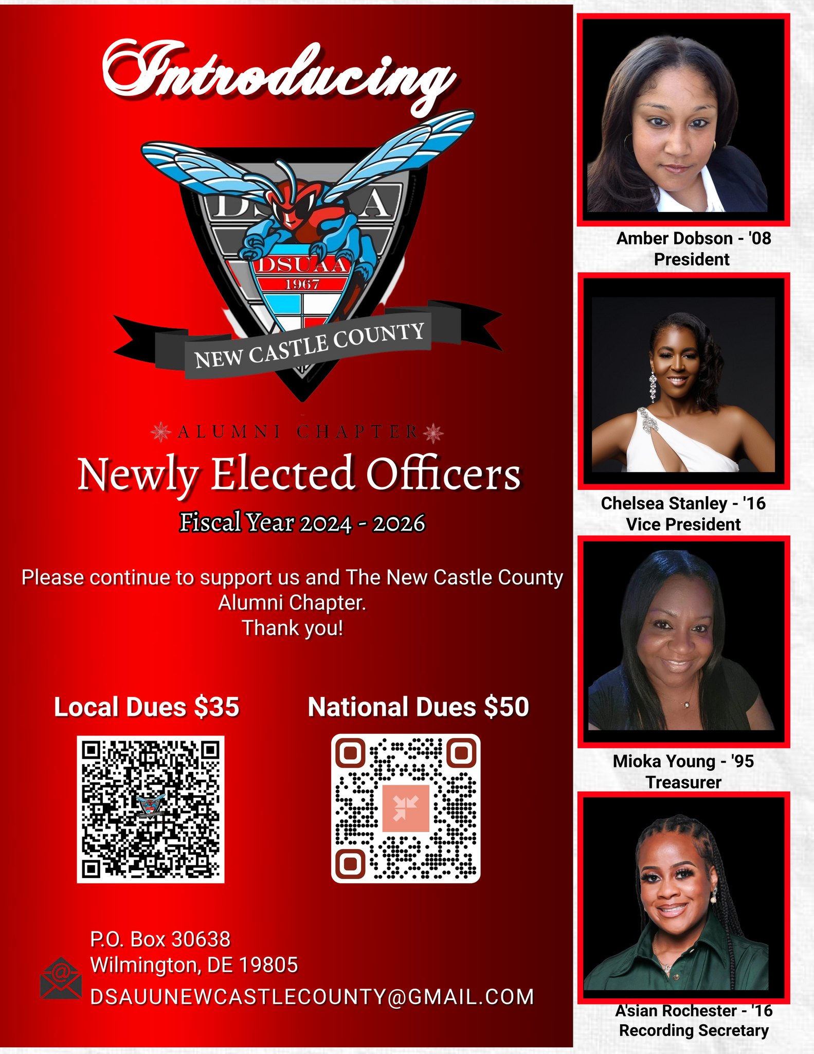 DSUAA - Introducing the Newly Elected Officers of New Castle County ...