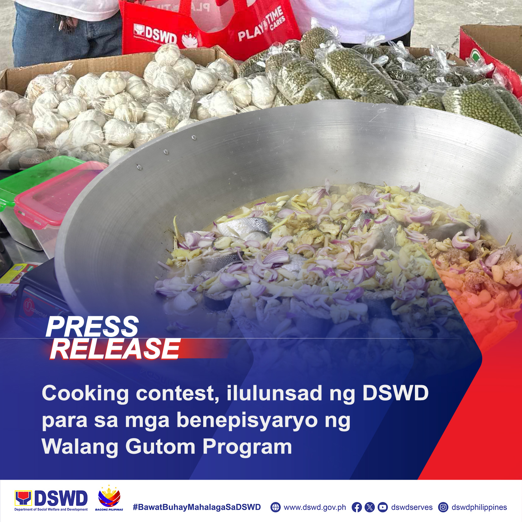 Department - DSWD PRESS RELEASE: Cooking contest, ilulunsad ng DSWD ...