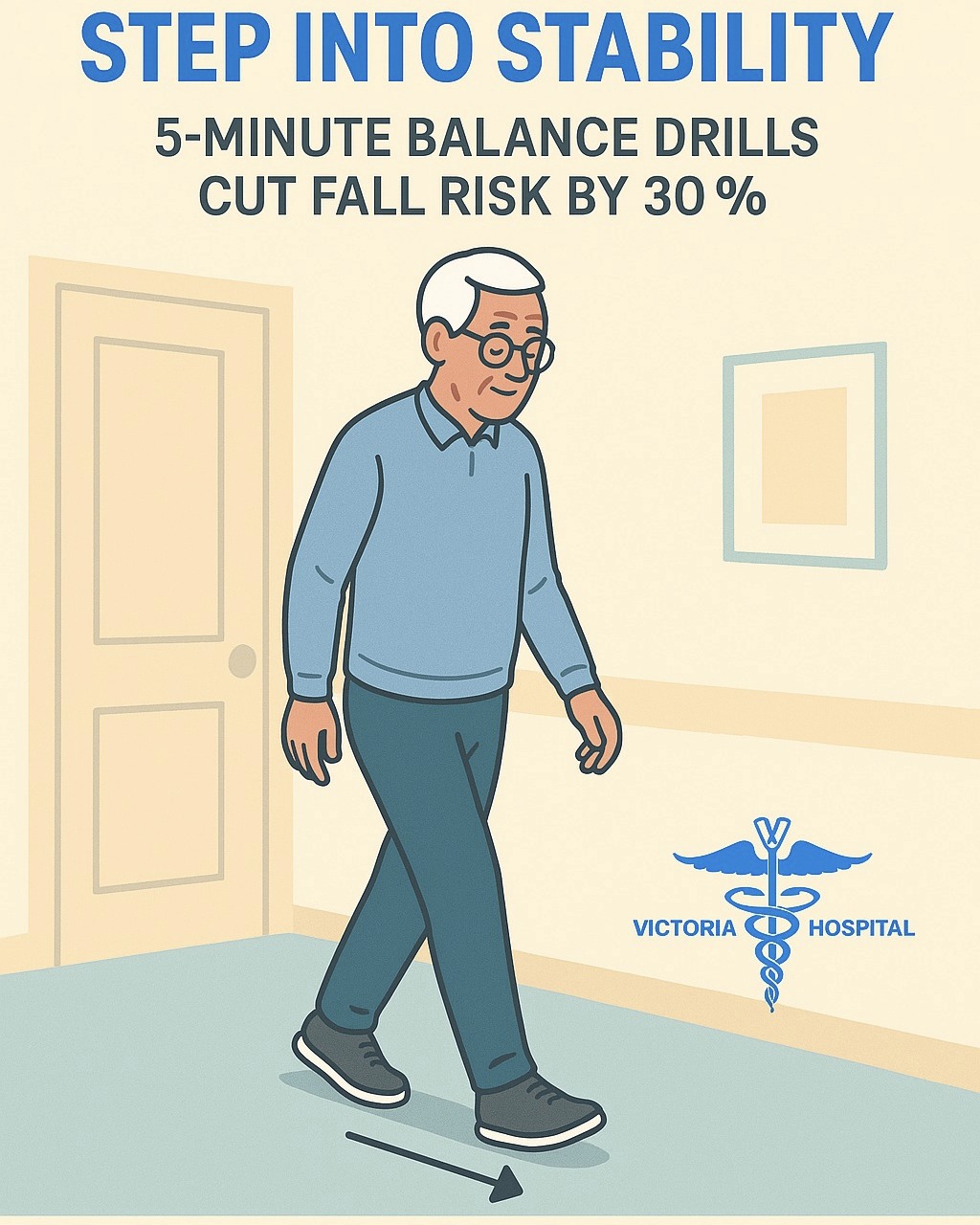 🧑‍🦳👟 Step Into Stability: 5‑minute... - Victoria Hospital | Facebook
