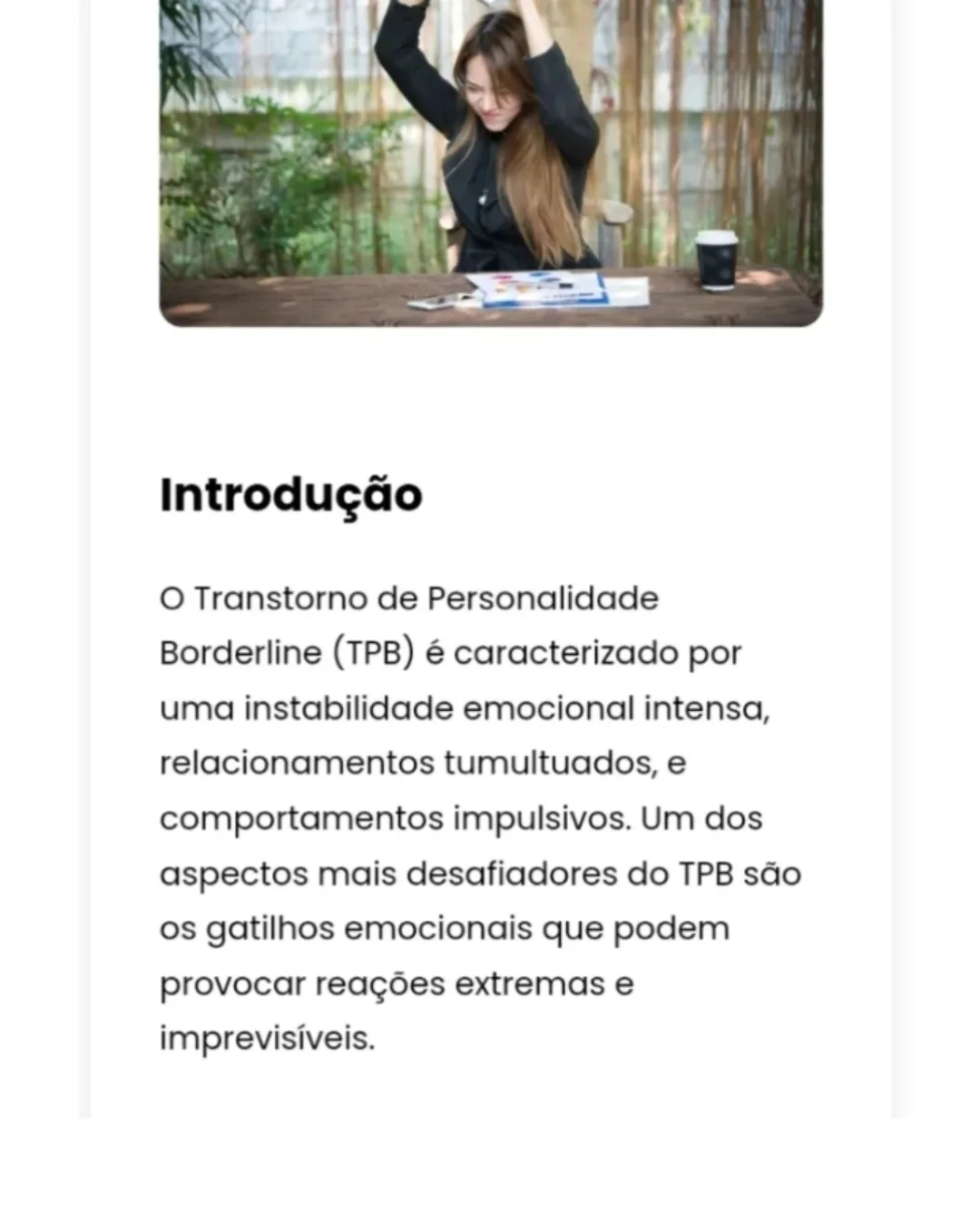 Cristiane. - Transtorno de Personalidade Borderline | Facebook