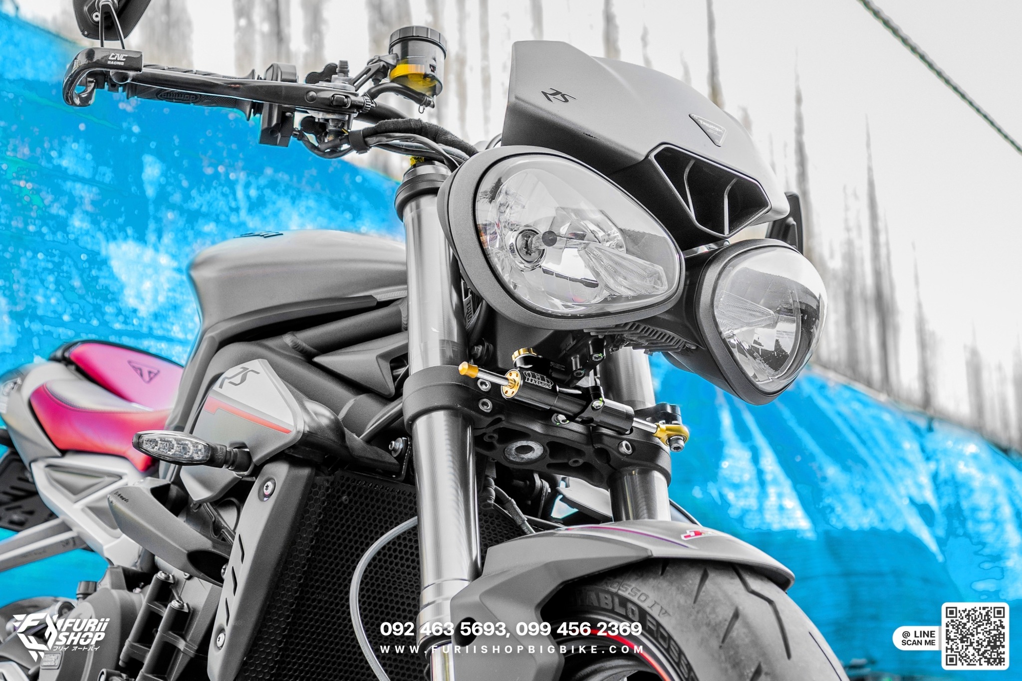 กันสะบัด - 💥#Triumph #StreetTripleRS ติดตั้ง #กันสะบัด #HYPERPRO รุ่น ...