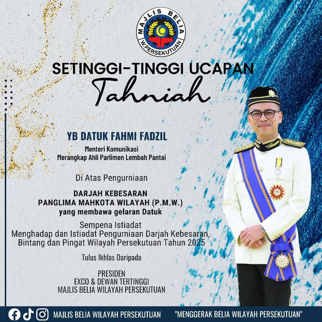Majlis - Setinggi-tinggi ucapan tahniah diucapkan kepada YB DATUK FAHMI ...