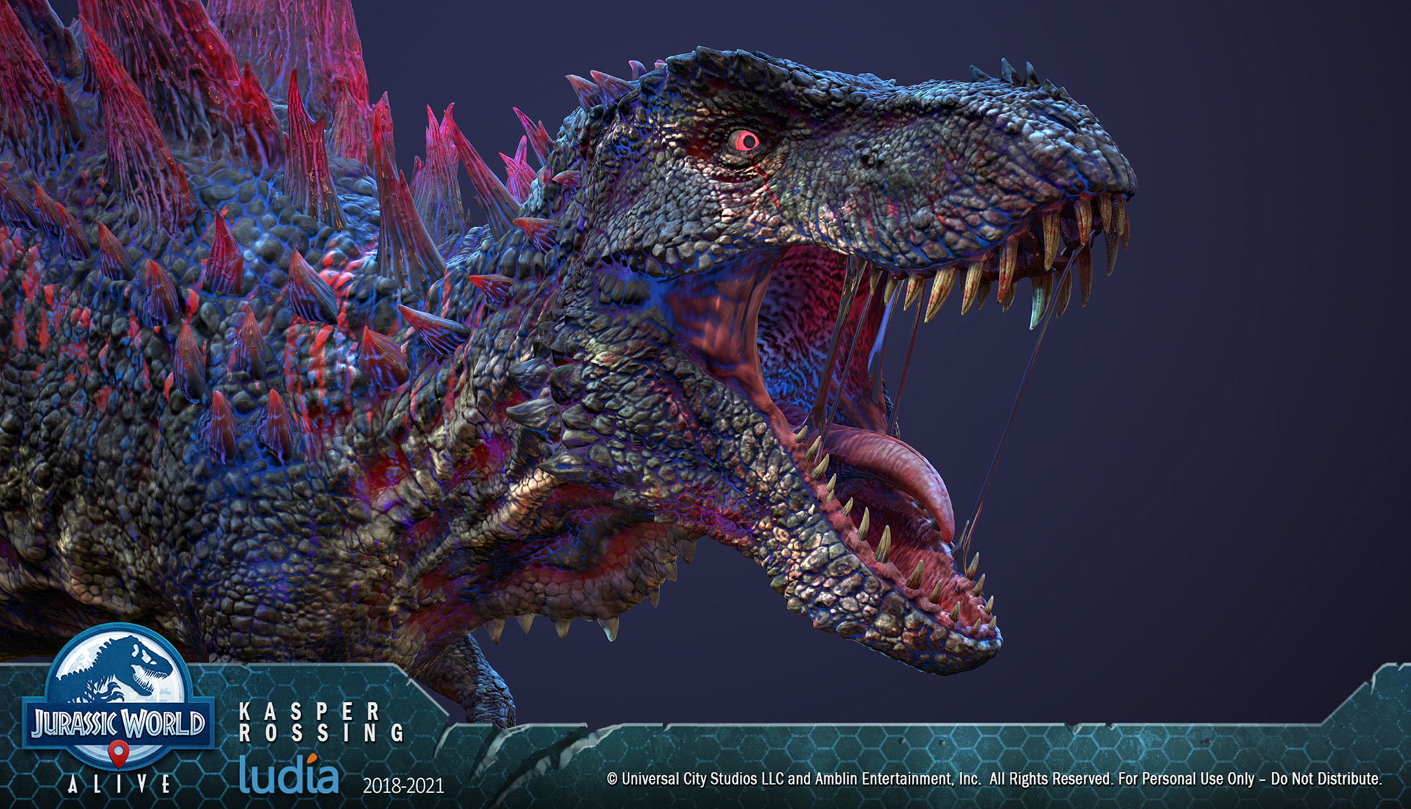 Primal play - Godzilla 2024 ที่บ้าน . ภาพโมเดล 3D Mortem...