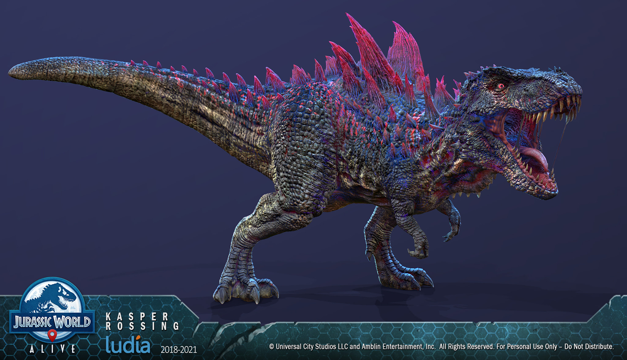 Primal play - Godzilla 2024 ที่บ้าน . ภาพโมเดล 3D Mortem...