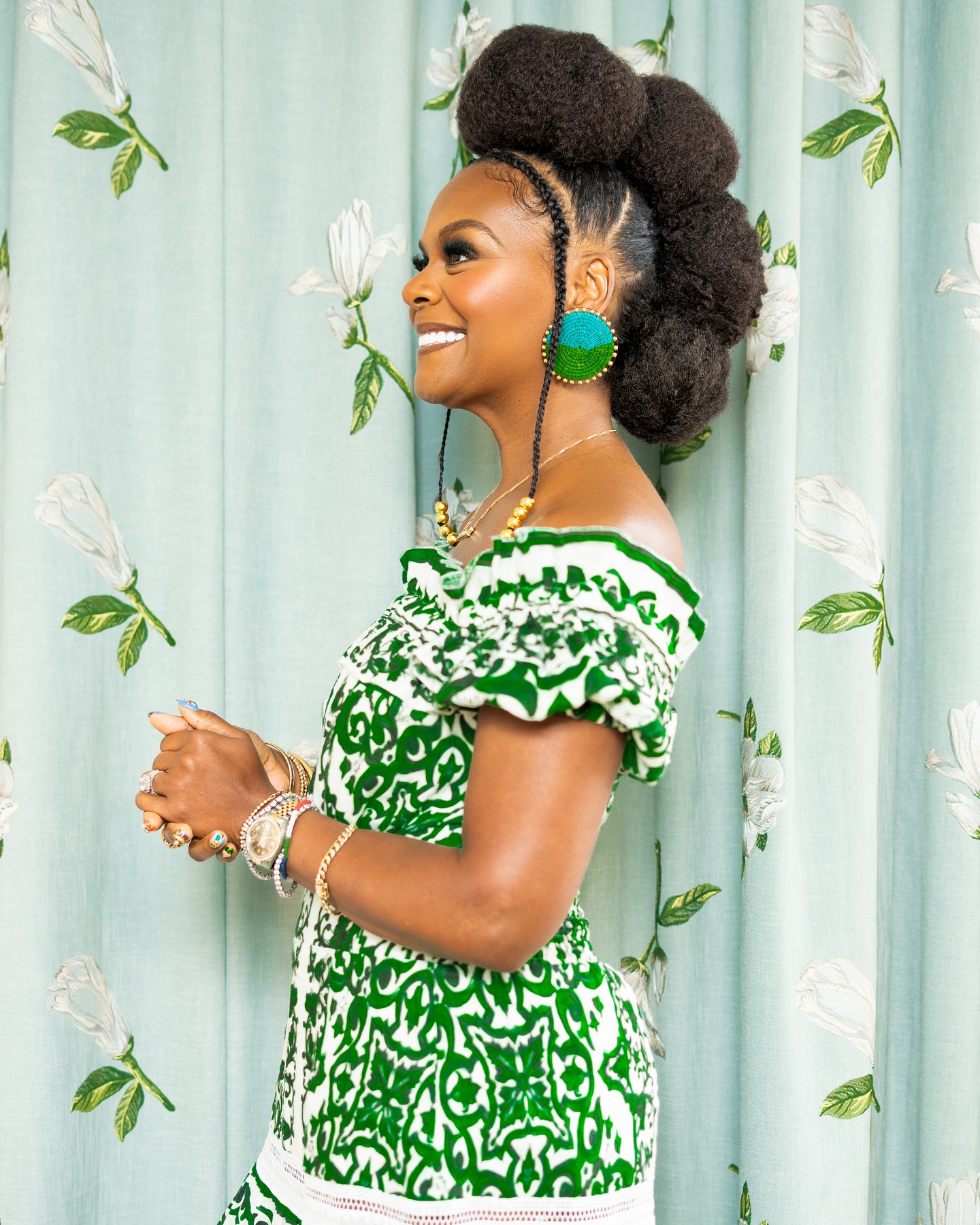 tabitha brown green dress Maxi dress blue folklore dress taylor FW26-July-SummerStealsHMs Size:28 Long
