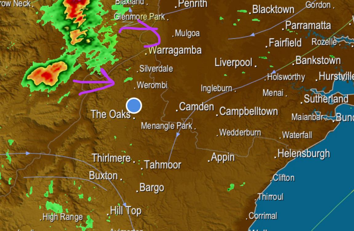 Storms forming in the valley in... - Macarthur Storm Chasers