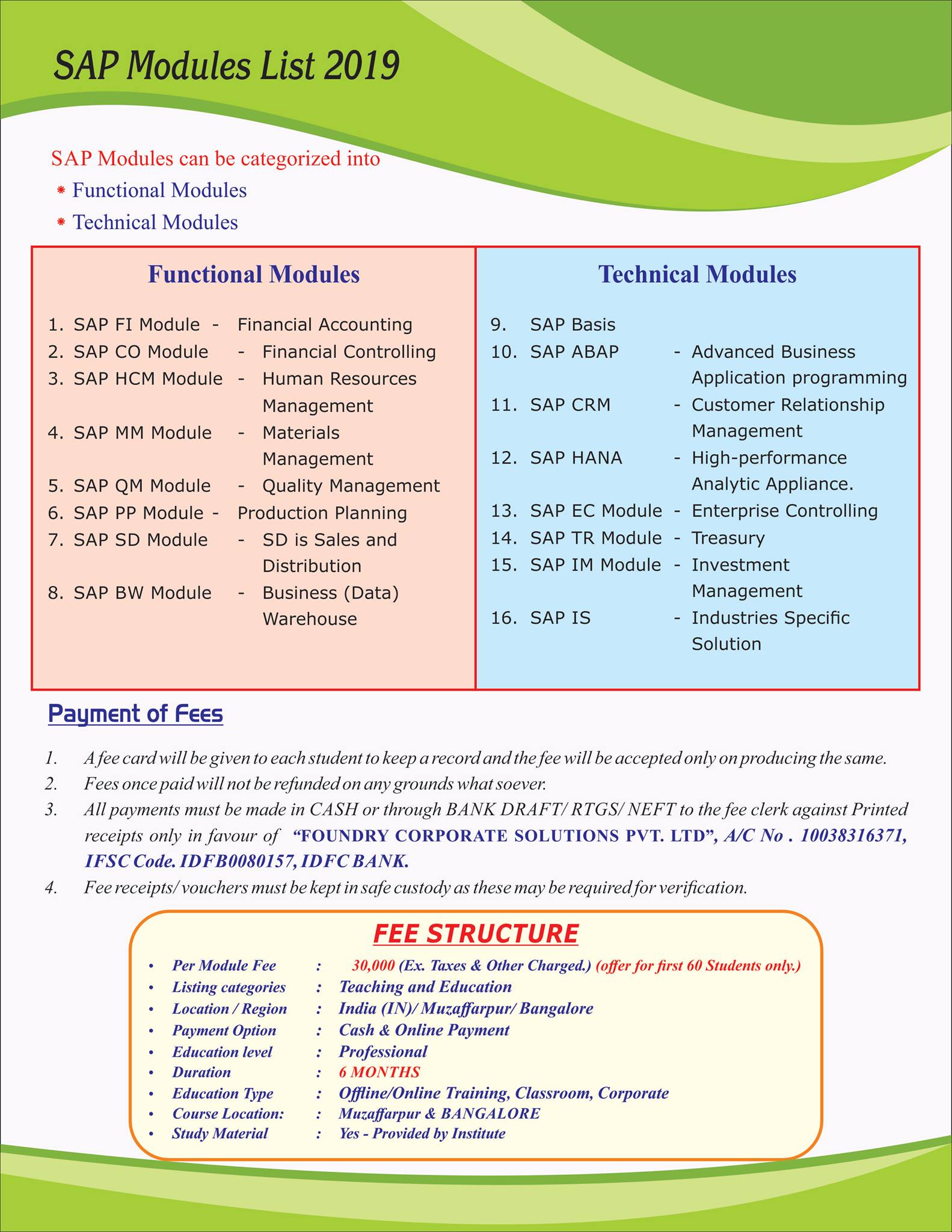 Foundry SAP Classes