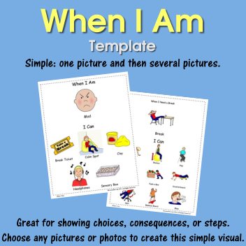 LessonPix - When I Am template: old Template- but a good one! learn ...