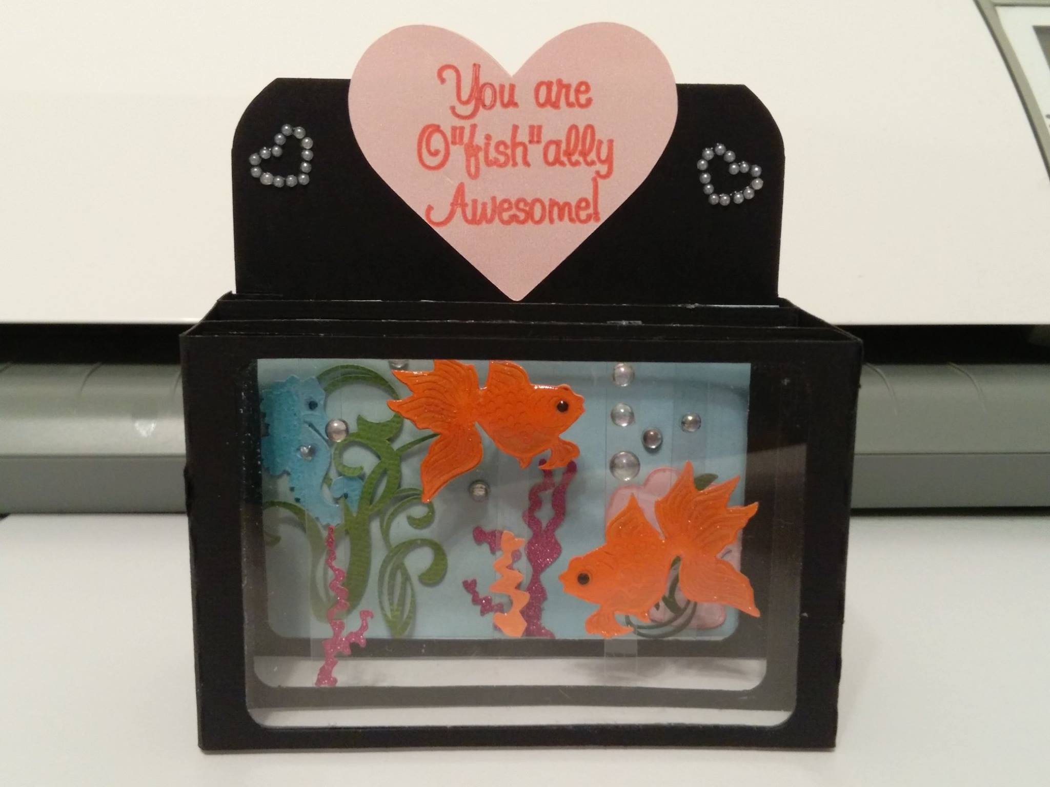 diy valentines fish box Narwhal Valentine Decor Kit  Kudzu Monster Fishing Bobber Box Assembly -