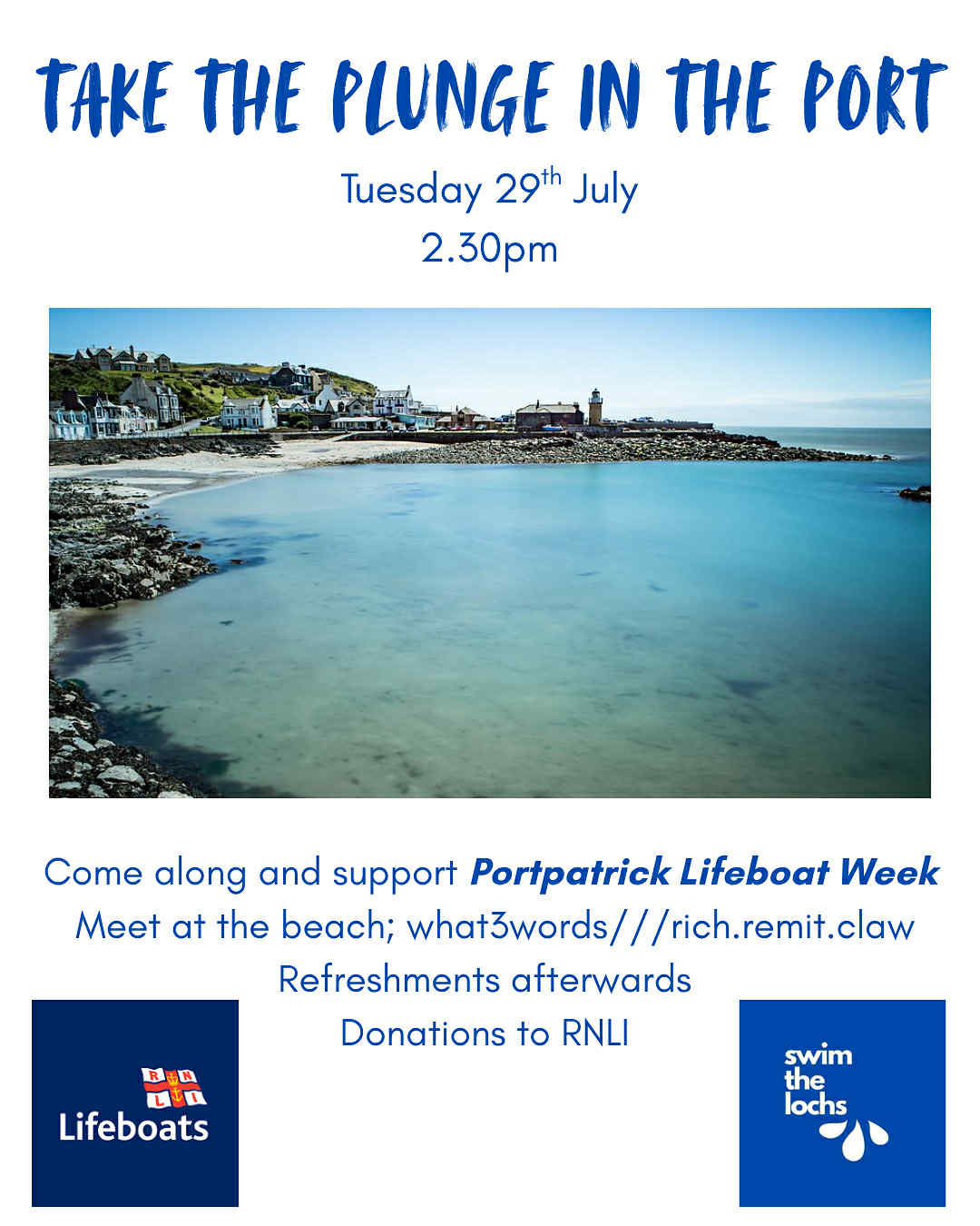 TAKE THE PLUNGE IN THE PORT!