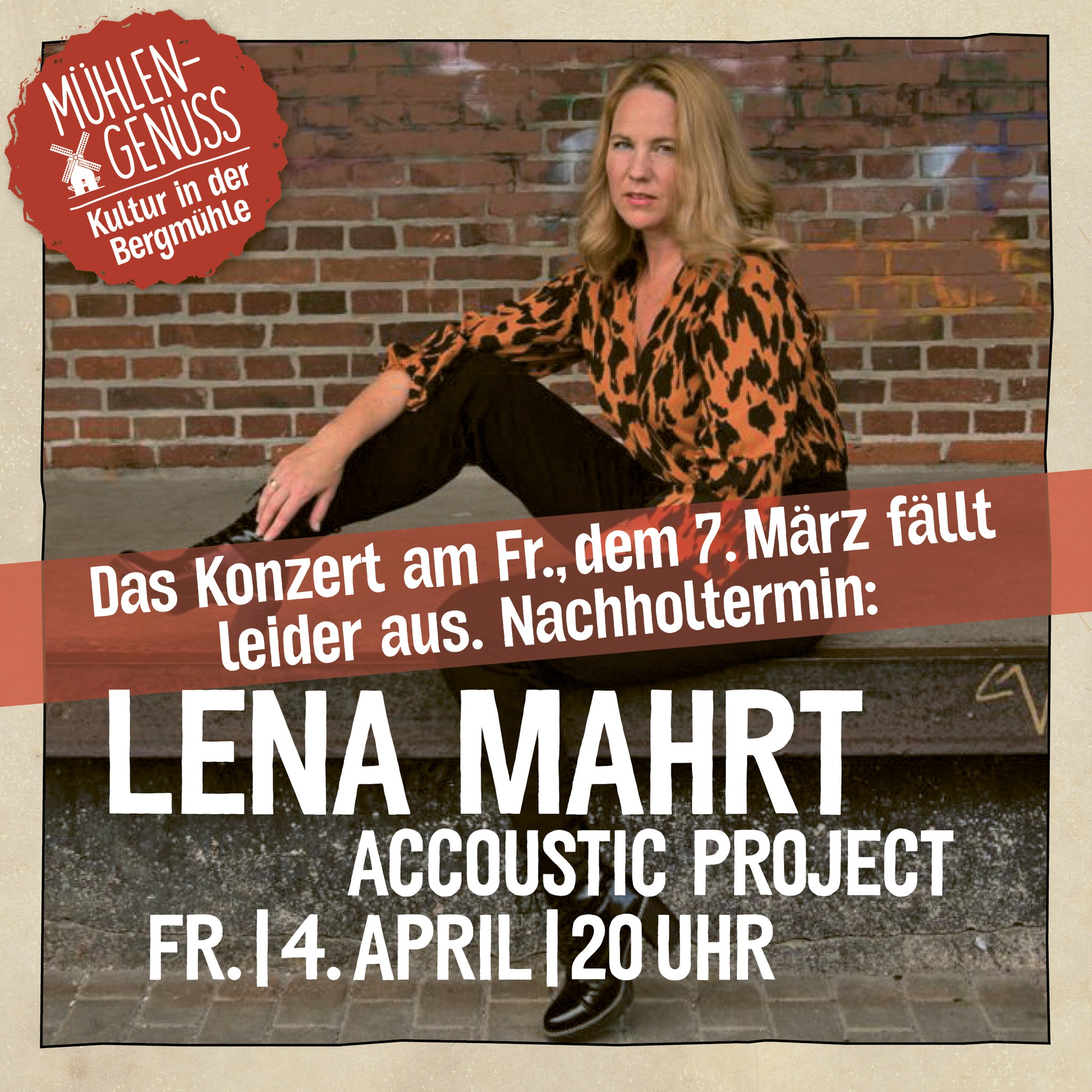 Bergmühle - Live in der Bergmühle: LENA MAHRT Acoustic Project Freitag ...