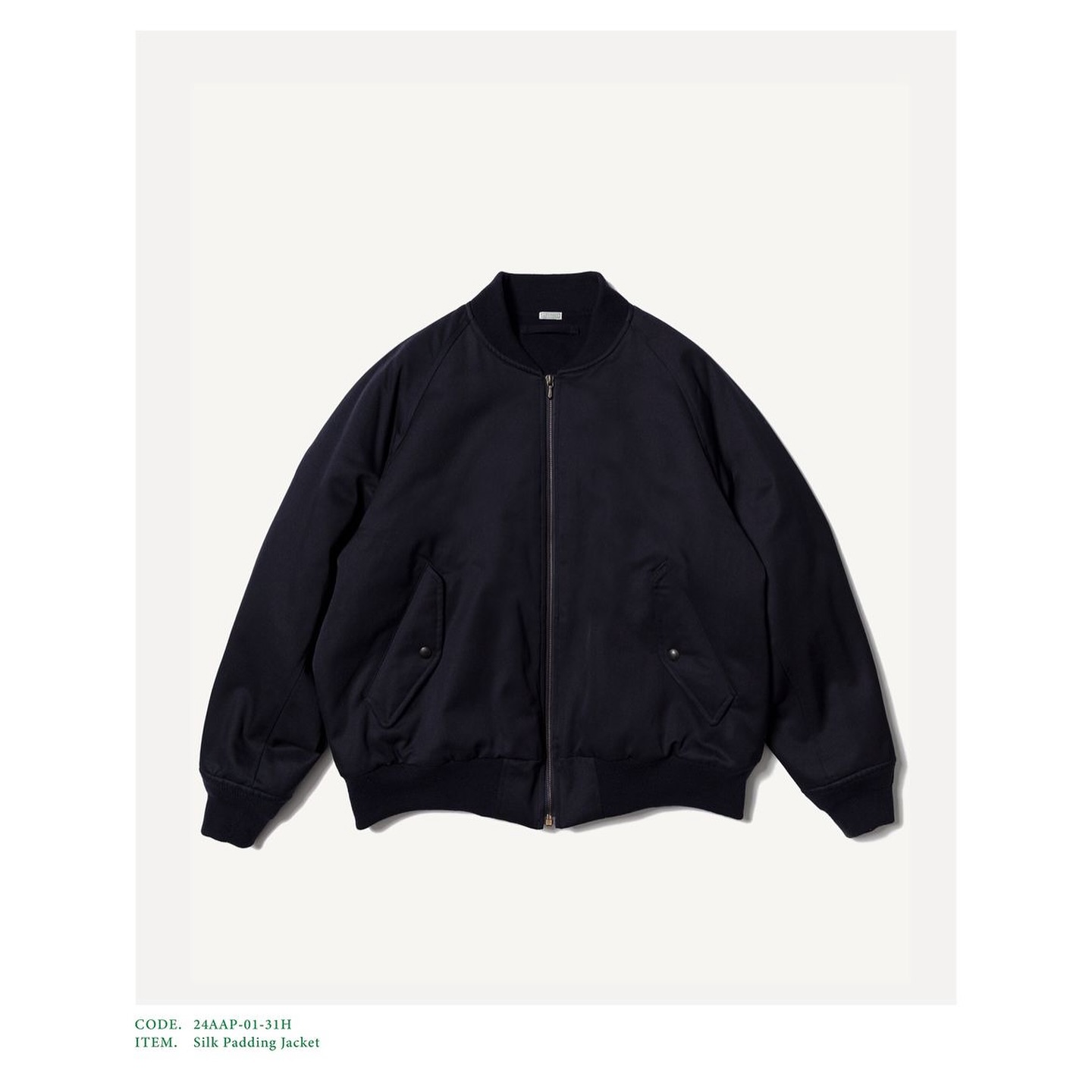 A.PRESSE】 2024 Style2 7th Delivery ITEM. Silk Padding Jacket 