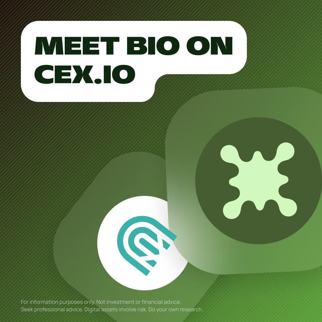 CEX.IO - 💥 We just grew bigger! Say hello to BIO. 👀 Buy, sell, convert ...