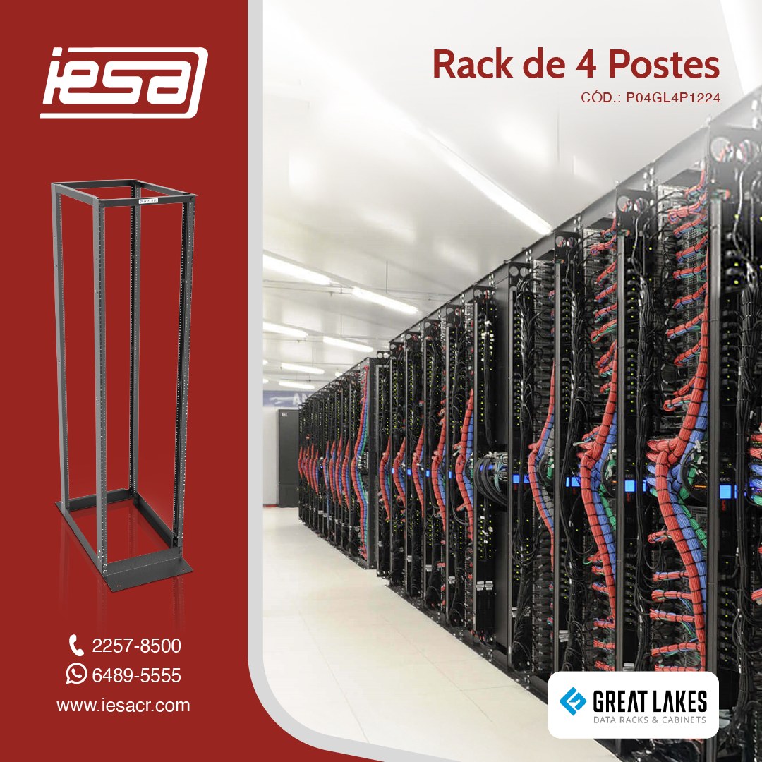 Iesacr - 👉Conozaca el rack de 4 postes, marca GREAT LAKES ...