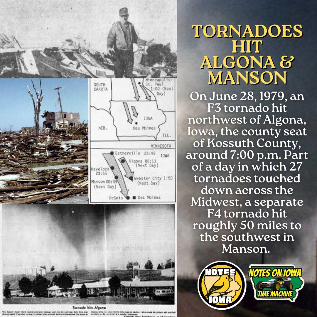 Iowa Time Machine ⏰: On April 30, 1967, a major tornado outbreak
