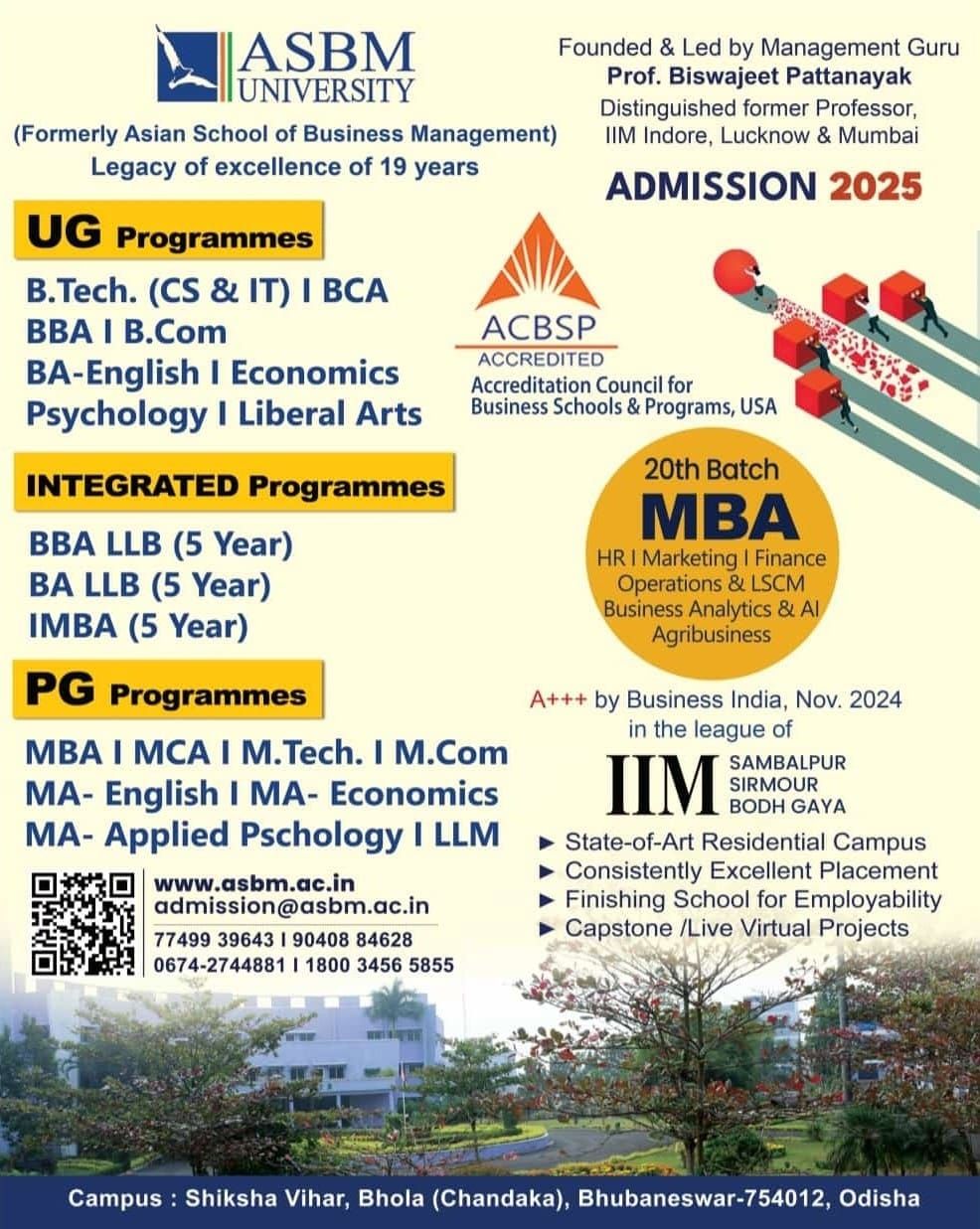 ASBM University - 📢 Admissions Open for 2025 at ASBM... | Facebook