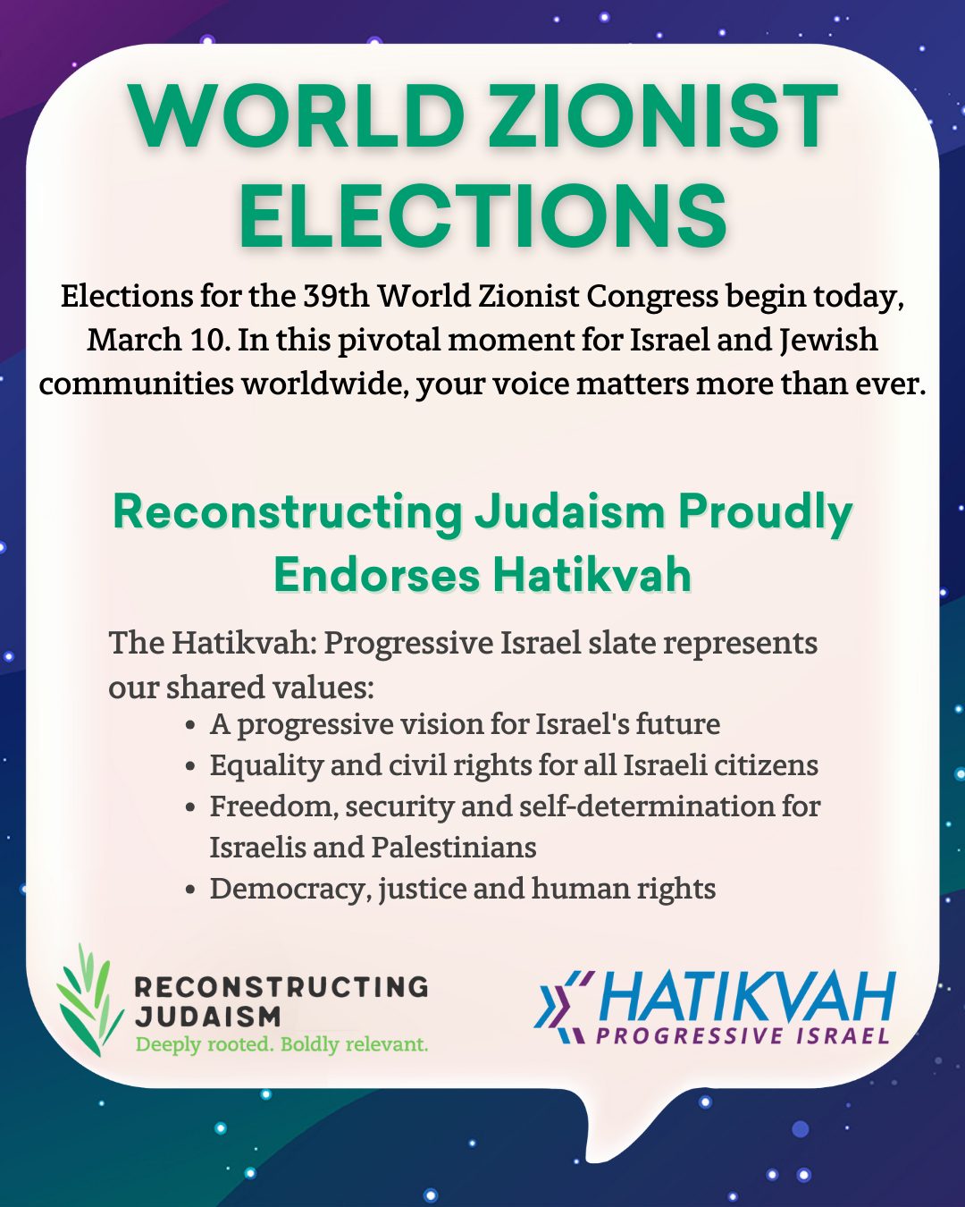Reconstructing - Today marks the beginning of the 39th World Zionist ...